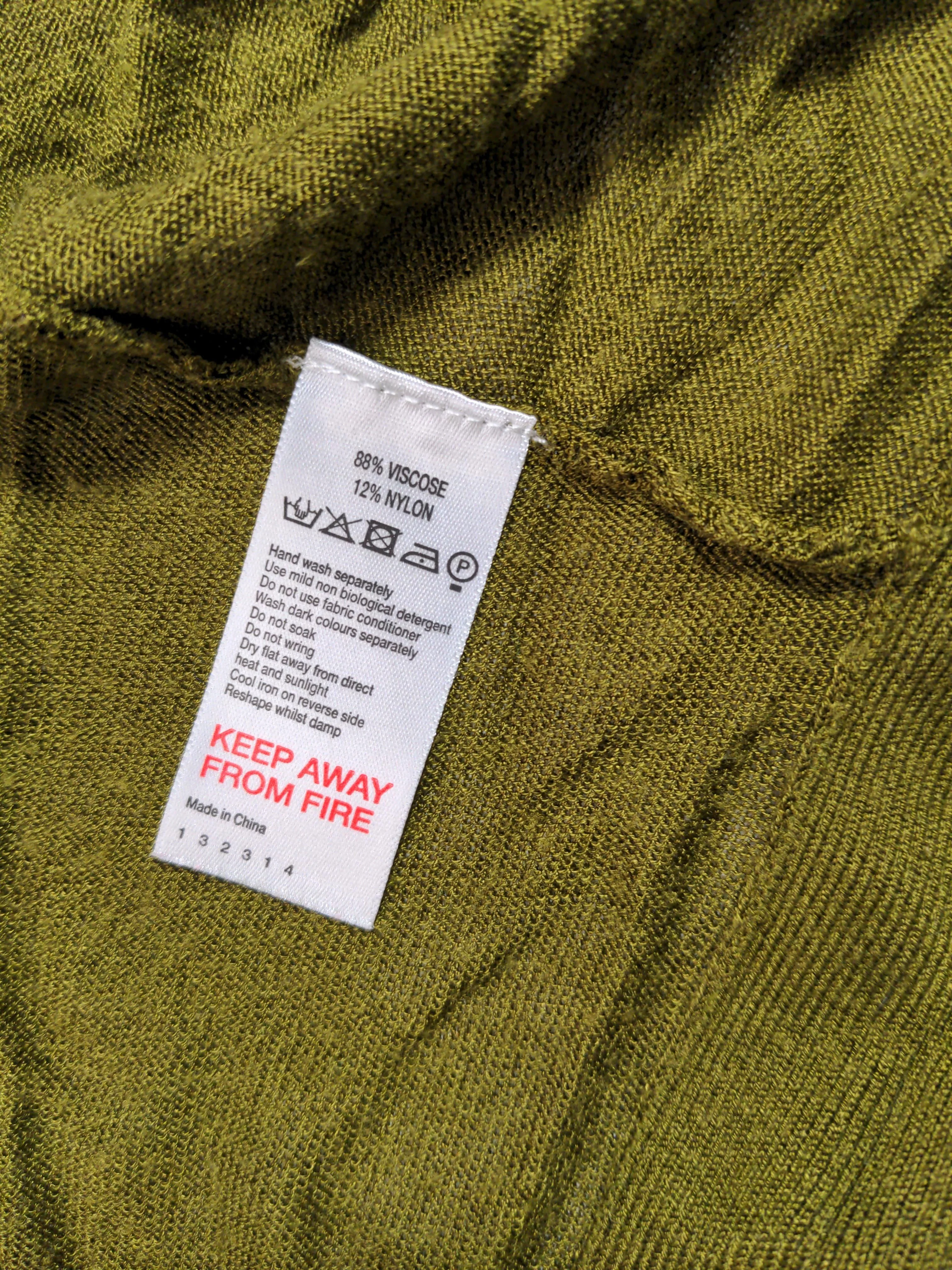 Monsoon Women's Cardigan M Green Viscose with Nylon Round Neck Cardigan - Image 6