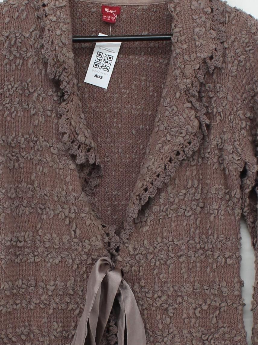 Monsoon Women's Cardigan UK 10 Brown Cotton - Image 3