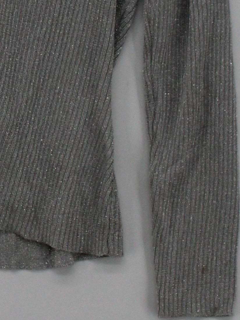 Monsoon Women's Cardigan UK 12 Grey Viscose with Polyester V-Neck Cardigan - Image 4