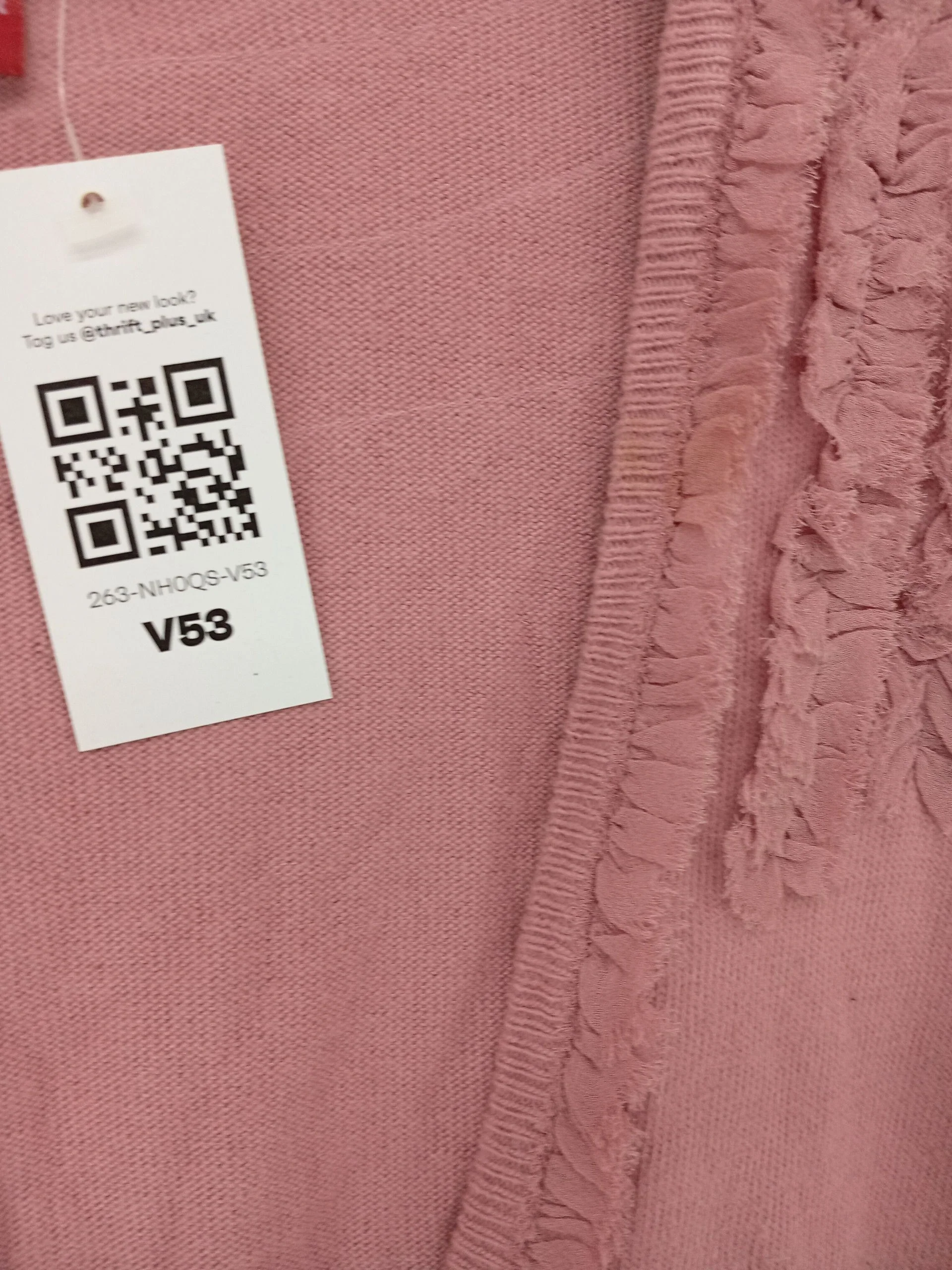 Monsoon Women's Cardigan UK 14 Pink Cotton with Viscose, Nylon, Angora Cardigan - Image 5