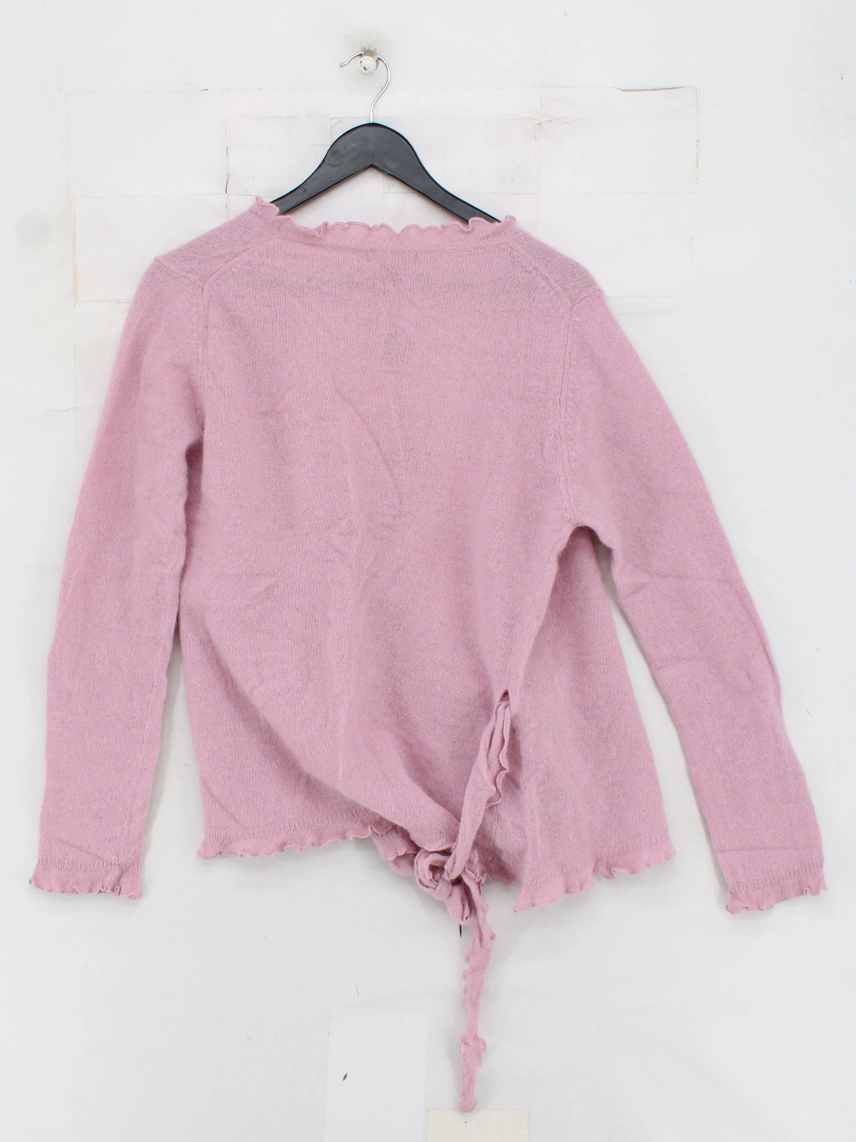Monsoon Women's Cardigan UK 14 Pink Wool with Angora, Nylon V-Neck Cardigan - Image 2
