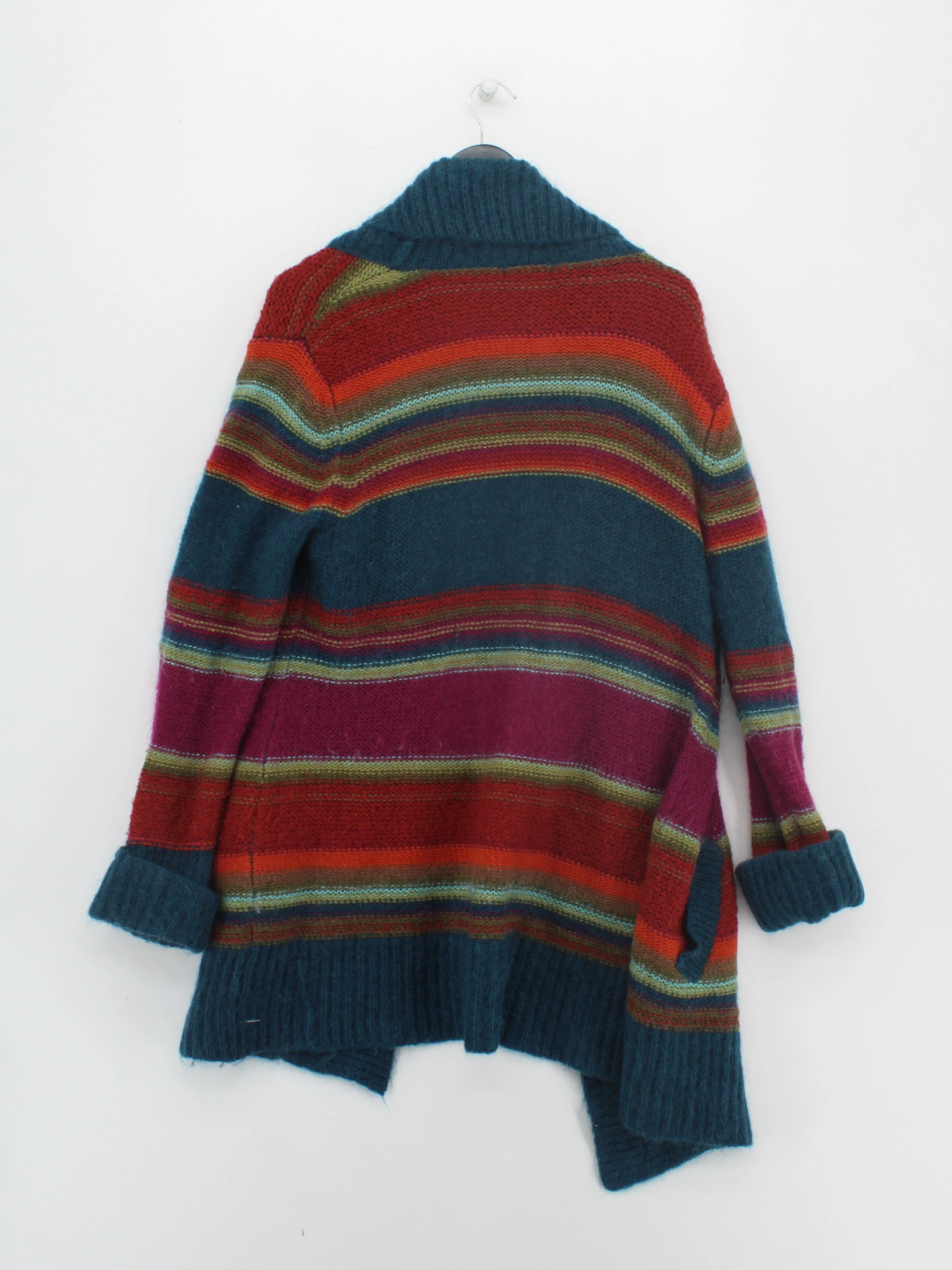 Monsoon Women's Cardigan XXL Multi Wool with Acrylic, Mohair Cardigan - Image 2