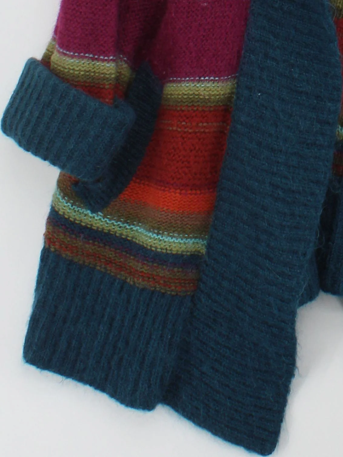 Monsoon Women's Cardigan XXL Multi Wool with Acrylic, Mohair Cardigan - Image 4
