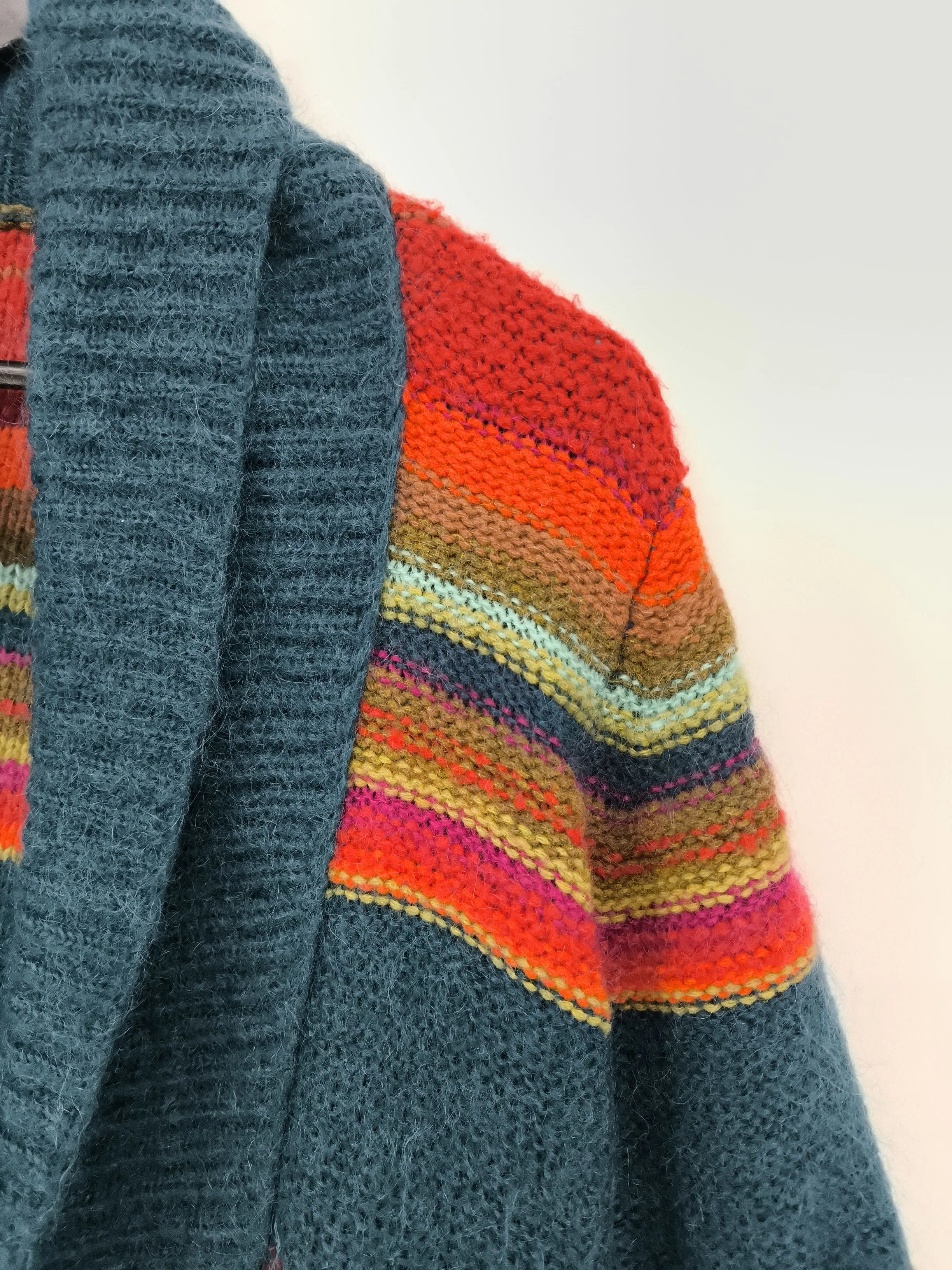 Monsoon Women's Cardigan XXL Multi Wool with Acrylic, Mohair Cardigan - Image 5