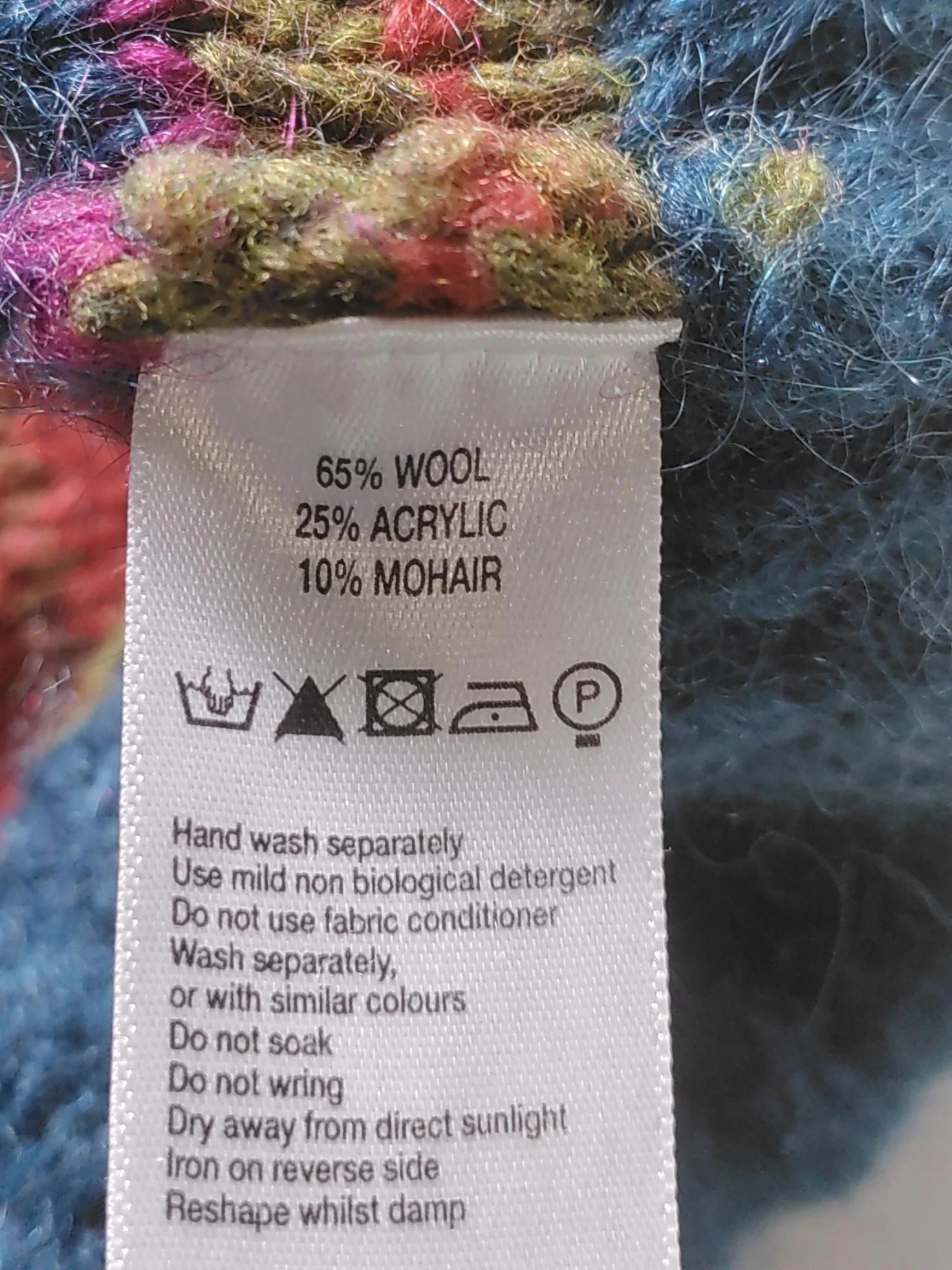 Monsoon Women's Cardigan XXL Multi Wool with Acrylic, Mohair Cardigan - Image 7