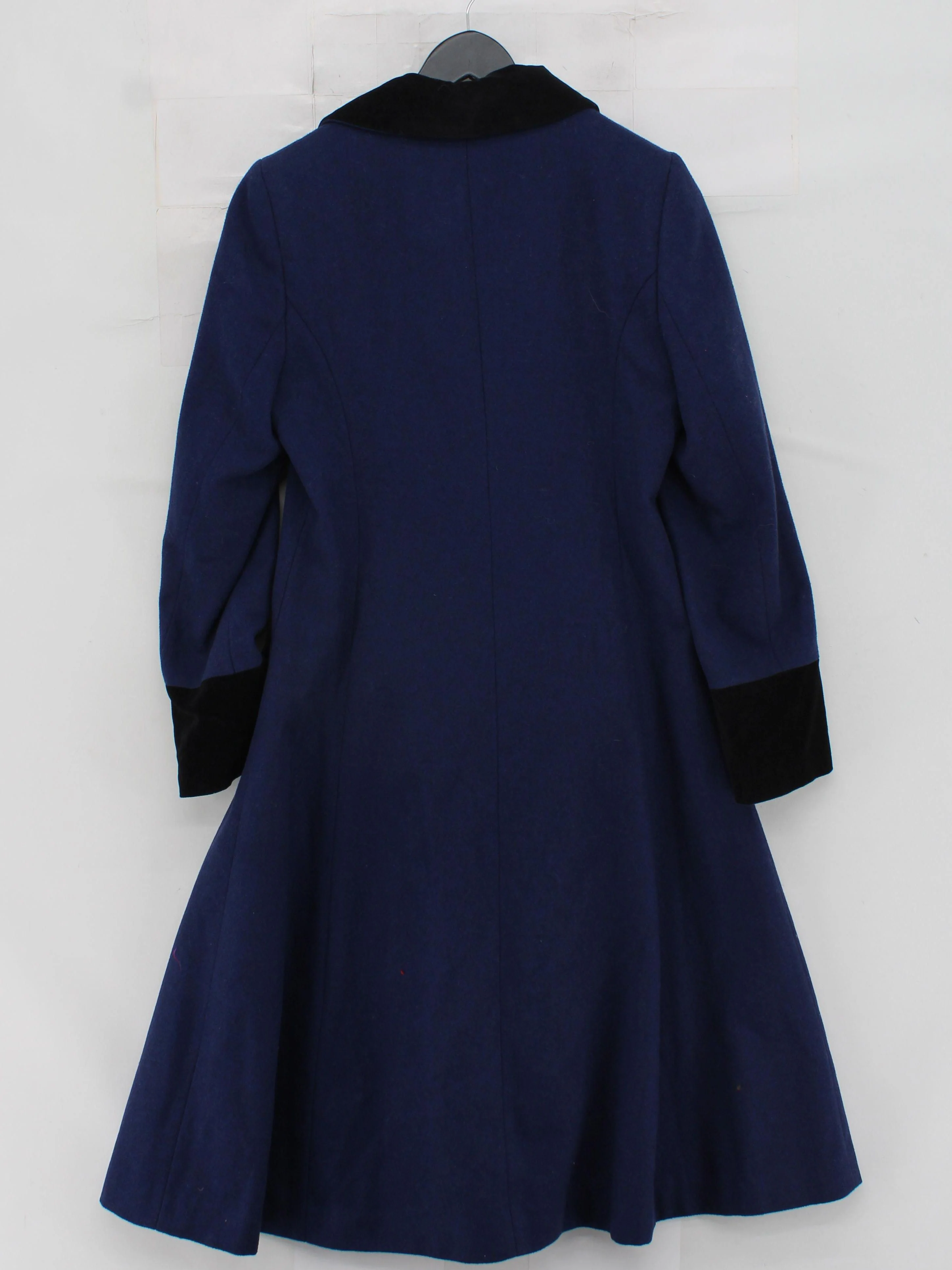 Monsoon Women's Coat UK 8 Blue Wool with Polyester, Other Overcoat - Image 2