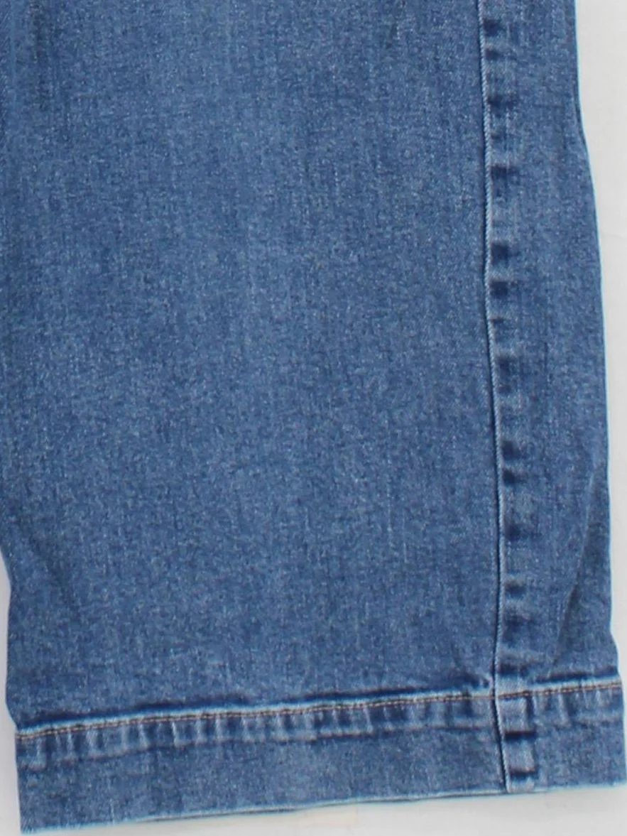 Monsoon Women's Jeans UK 14 Blue Cotton with Elastane Wide-Leg - Image 4