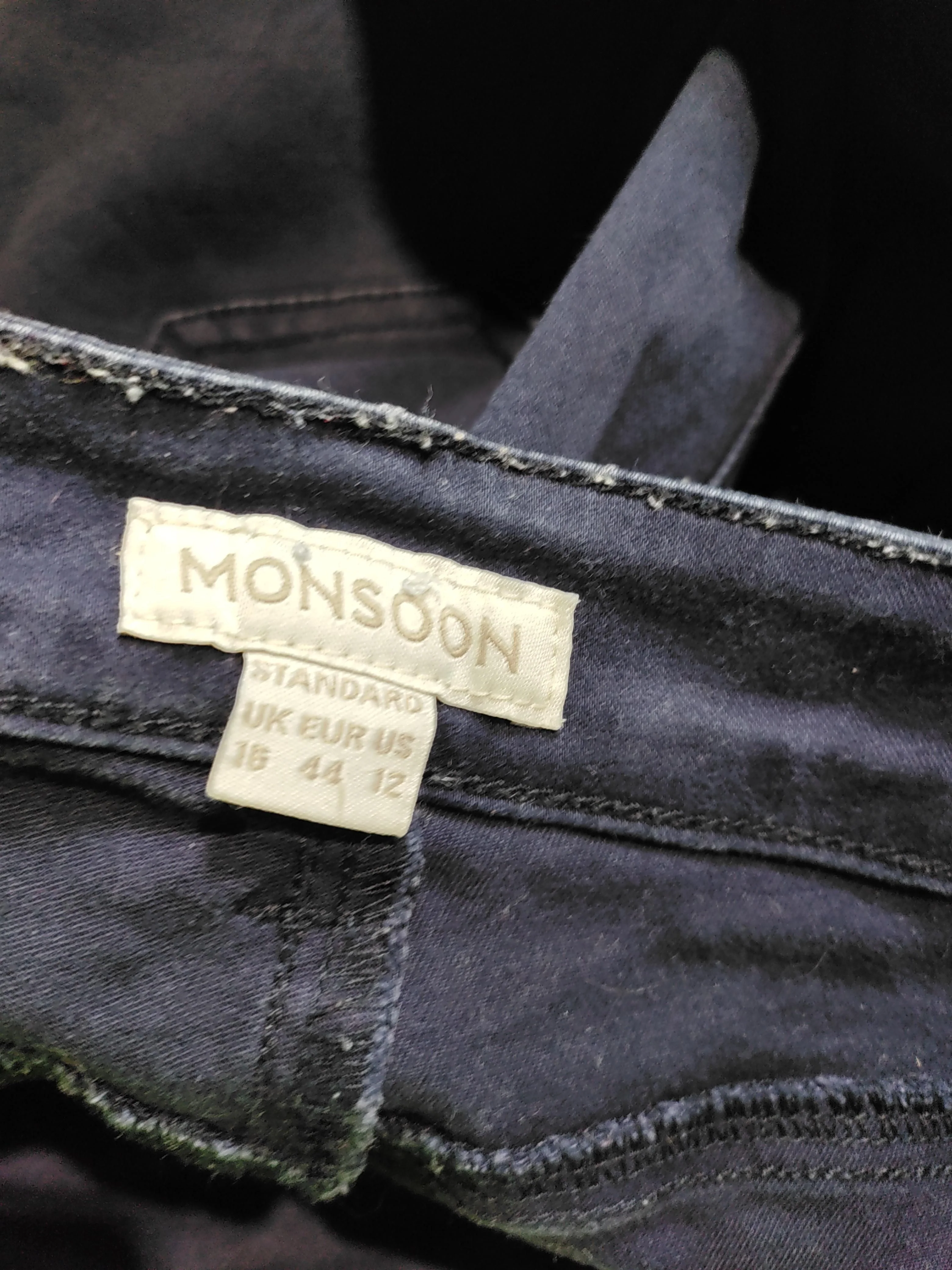 Monsoon Women's Jeans UK 16 Blue Cotton with Elastane Skinny - Image 6