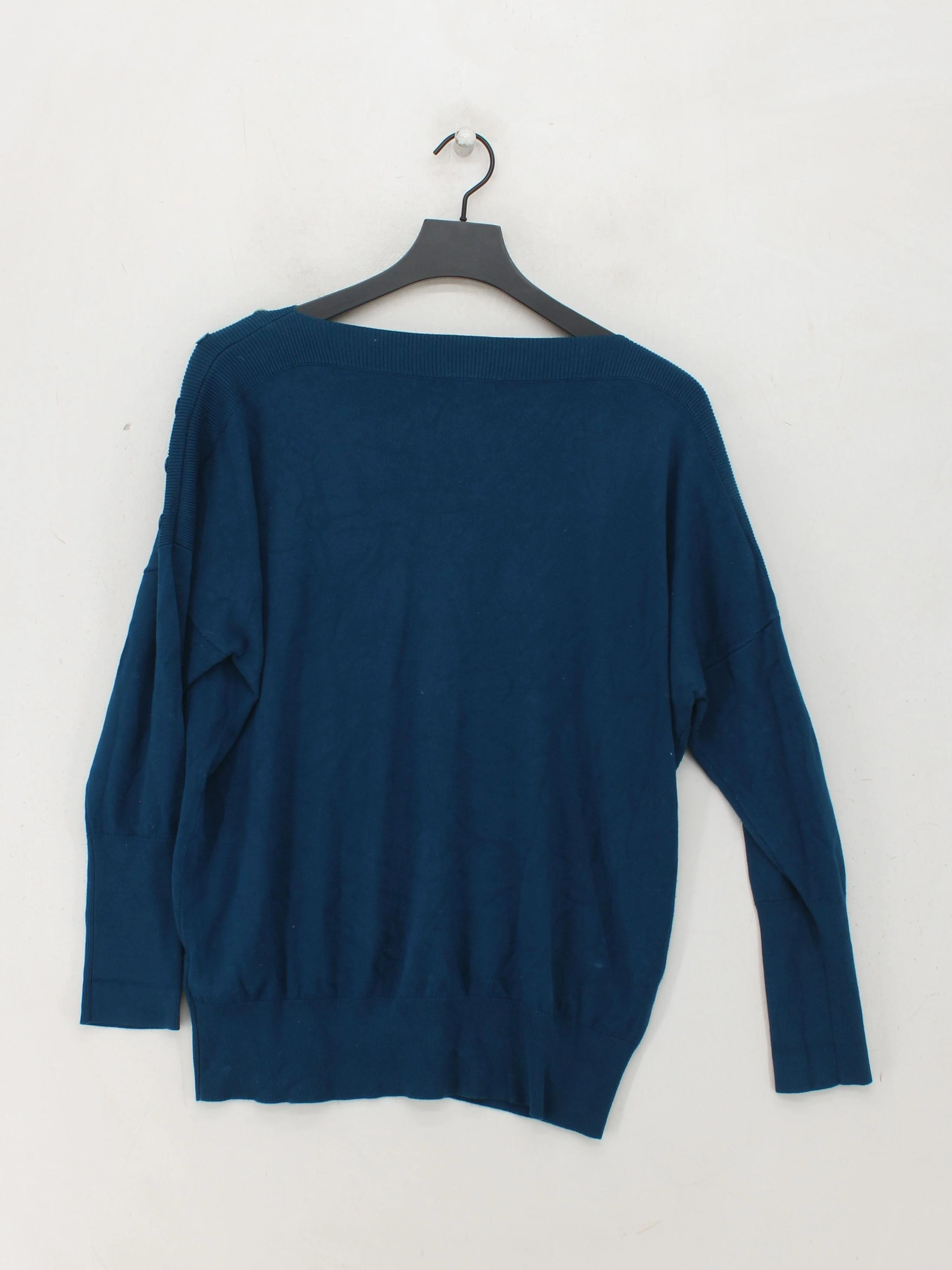 Monsoon Women's Jumper L Blue 100% Viscose Crew Neck Pullover - Image 2