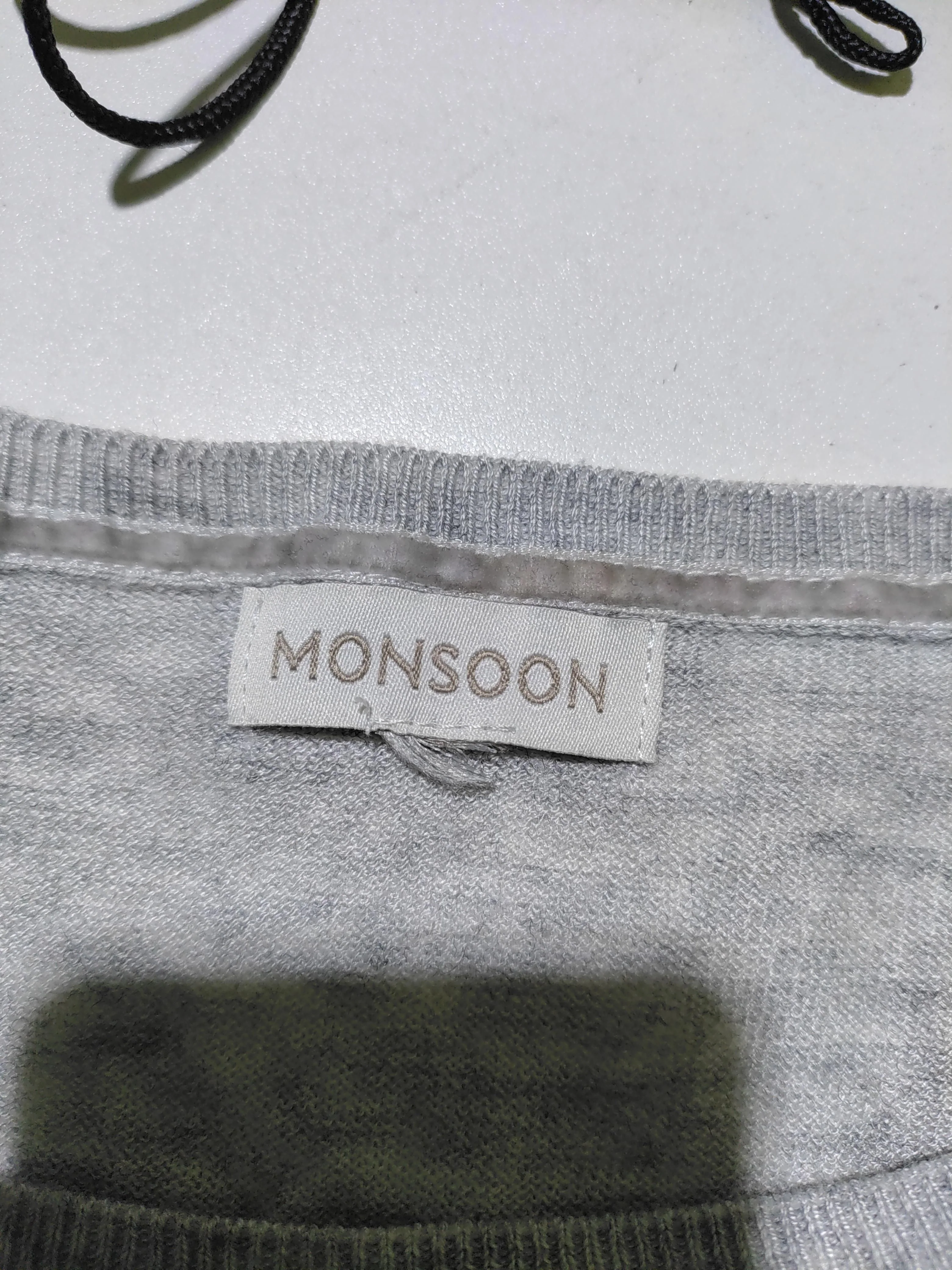 Monsoon Women's Jumper L Grey 100% Other Round Neck Pullover - Image 5