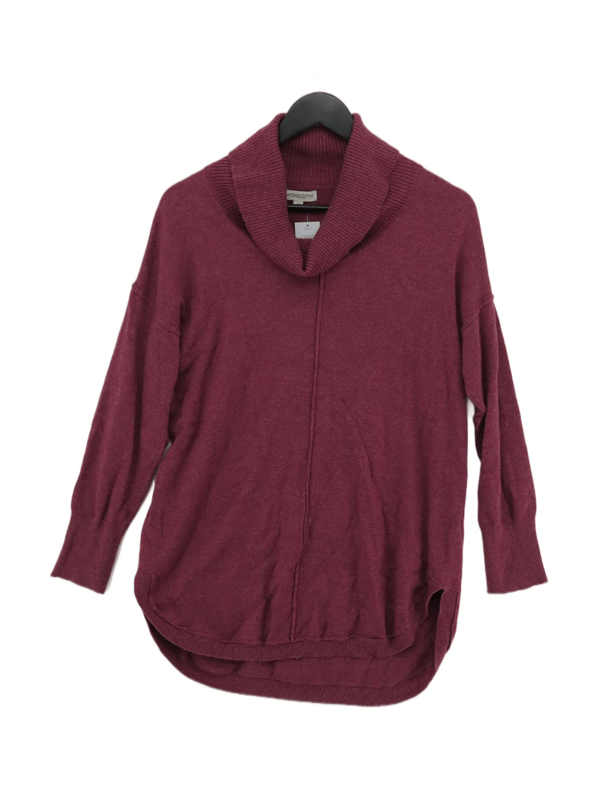 Monsoon Women's Jumper M Red Nylon with Acrylic, Wool Roll Neck Pullover