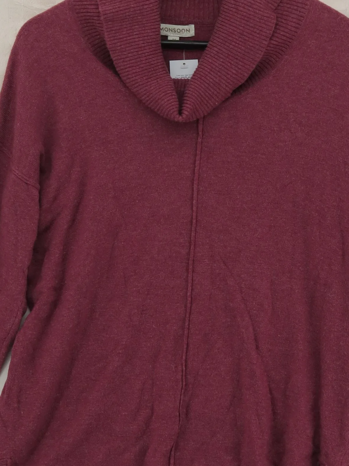 Monsoon Women's Jumper M Red Nylon with Acrylic, Wool Roll Neck Pullover - Image 3