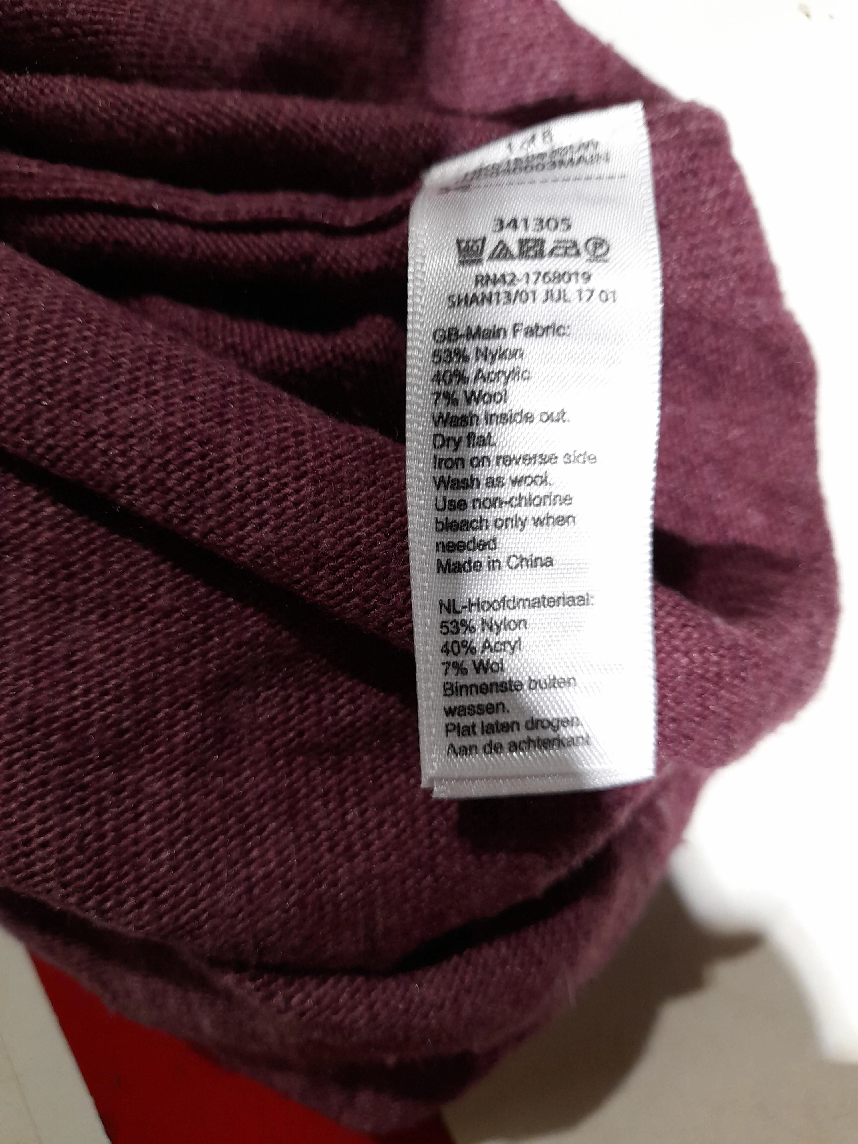 Monsoon Women's Jumper M Red Nylon with Acrylic, Wool Roll Neck Pullover - Image 6