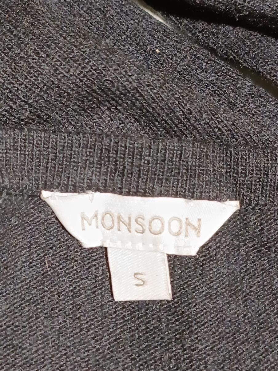 Monsoon Women's Jumper S Black Viscose with Nylon, Polyester, Angora Pullover - Image 6