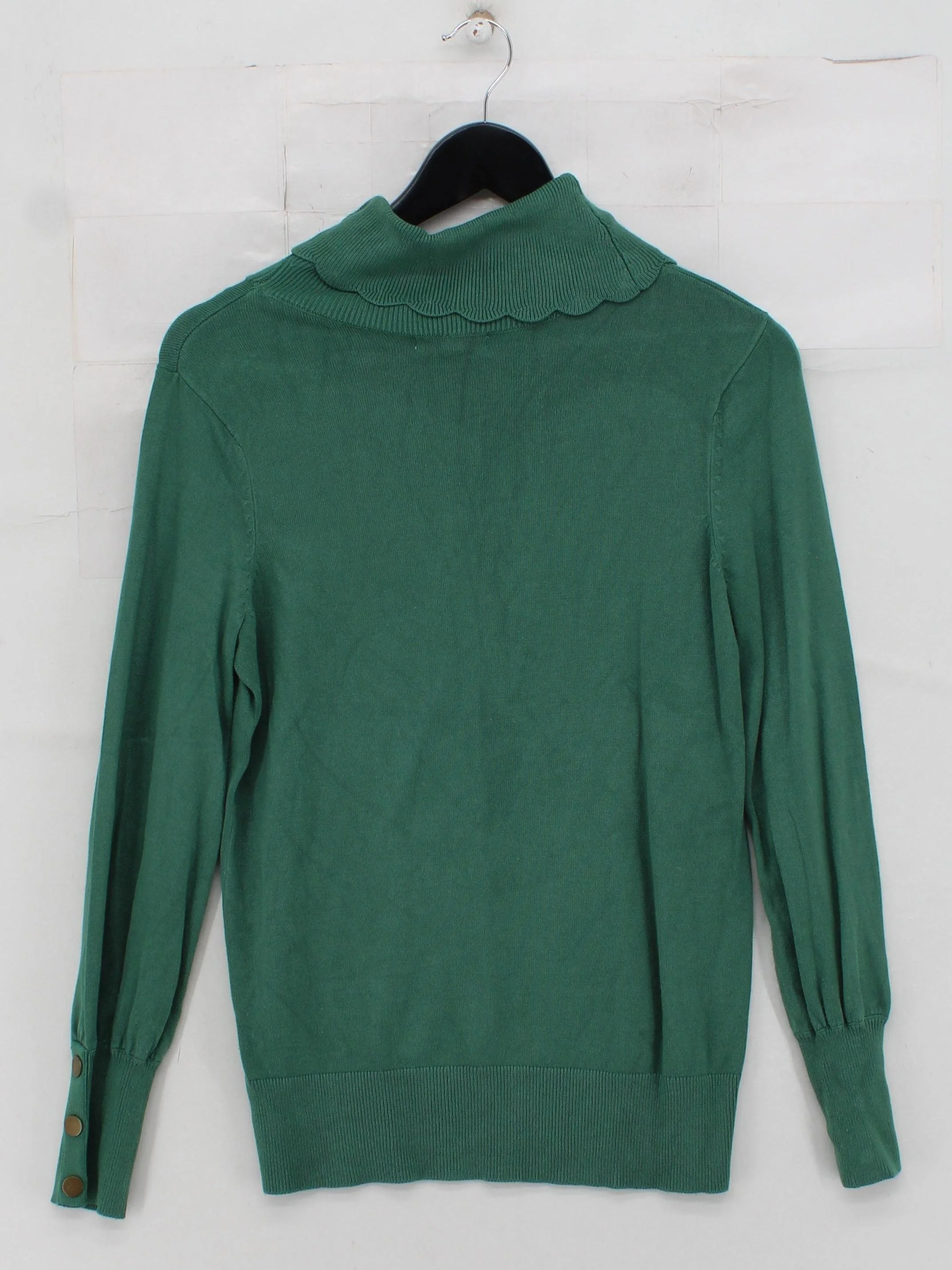 Monsoon Women's Jumper S Green 100% Other Roll Neck Pullover - Image 2