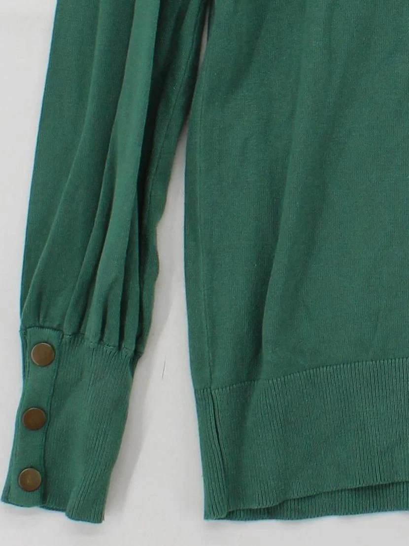 Monsoon Women's Jumper S Green 100% Other Roll Neck Pullover - Image 4