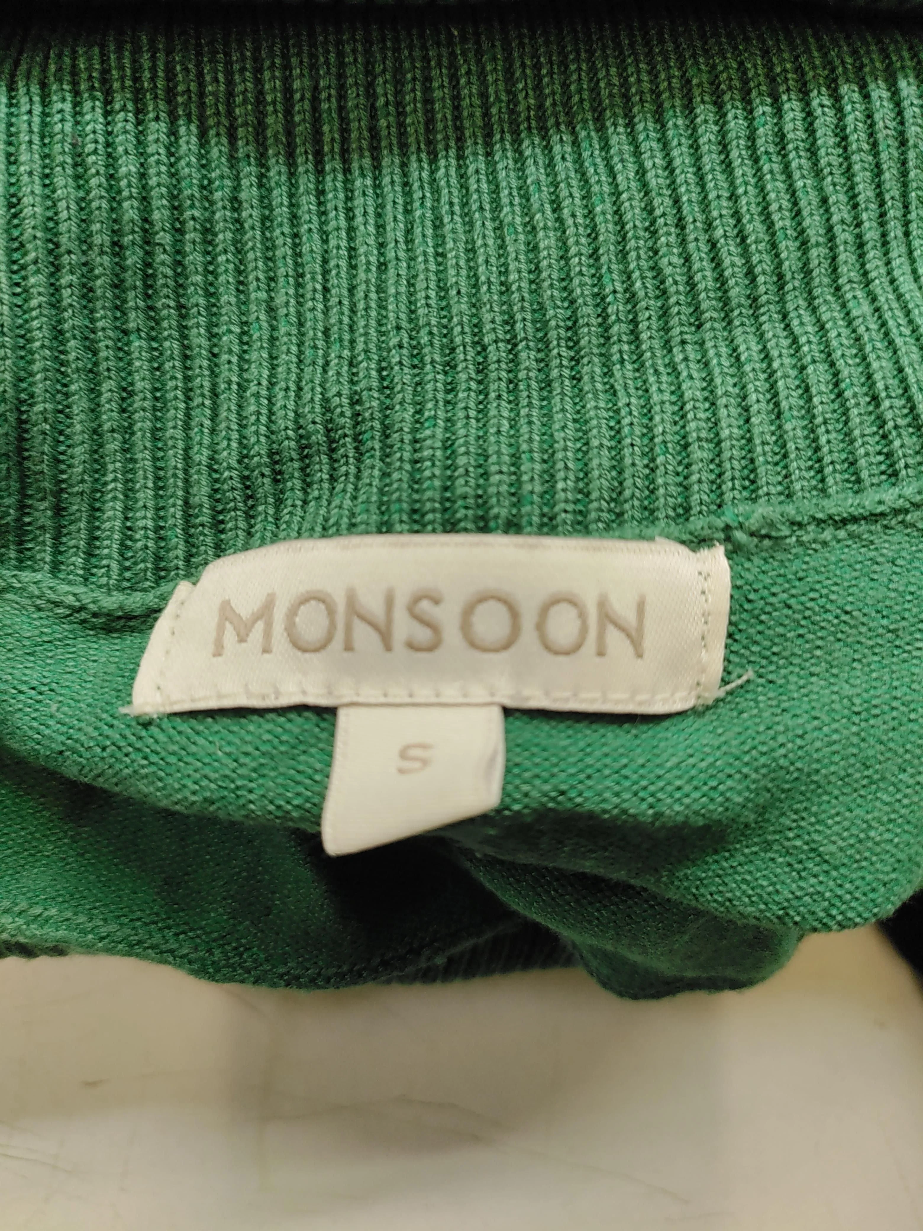 Monsoon Women's Jumper S Green 100% Other Roll Neck Pullover - Image 5