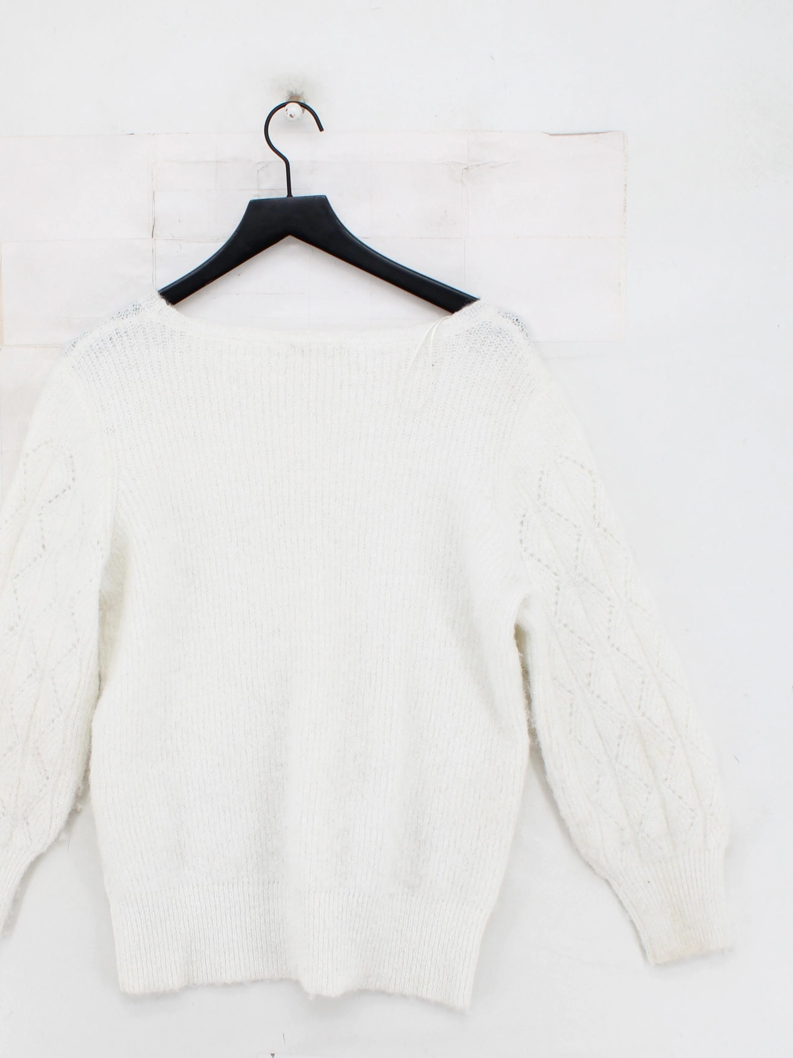 Monsoon Women's Jumper S White Polyester with Polyamide, Wool, Elastane Pullover - Image 2