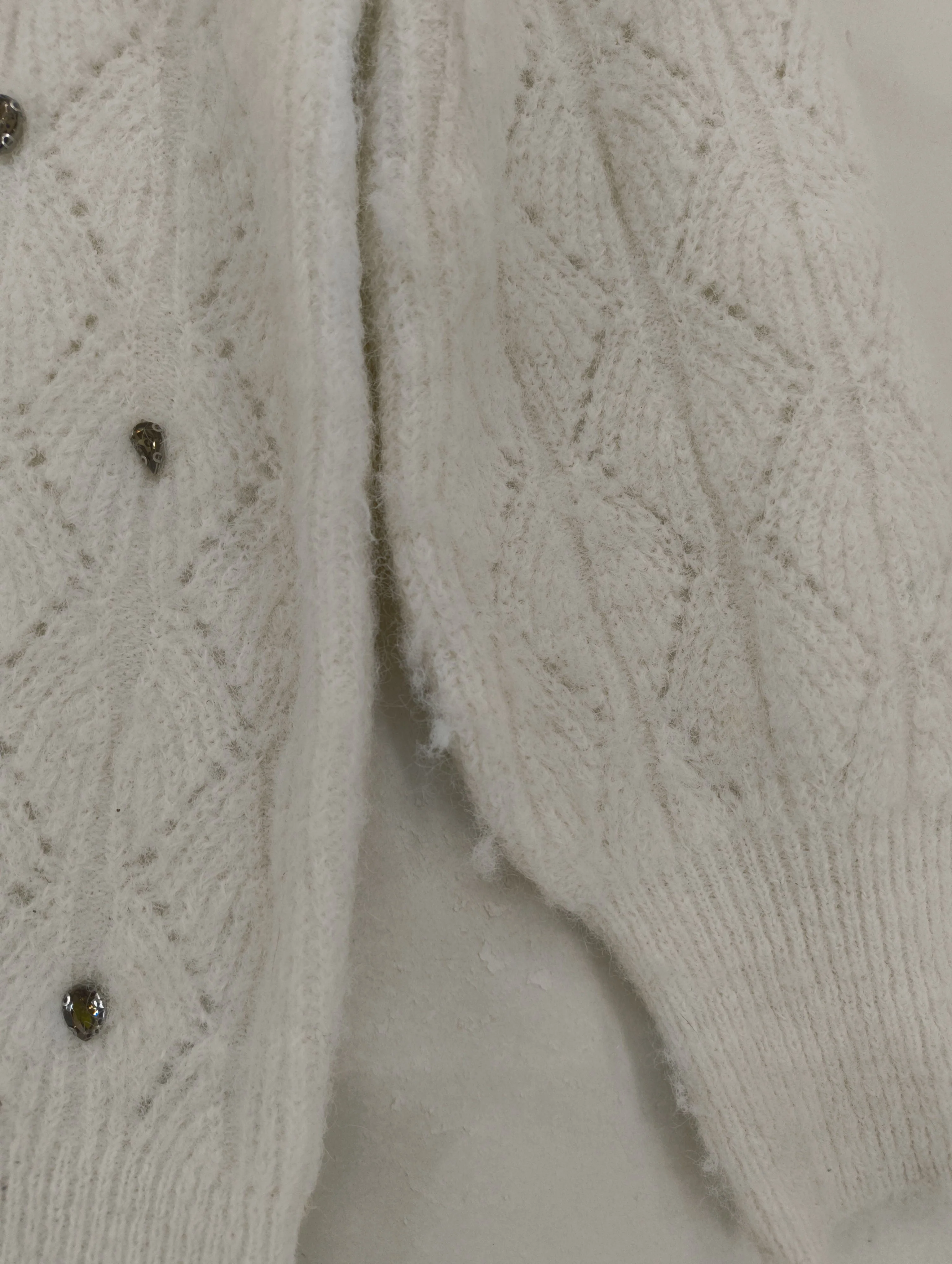 Monsoon Women's Jumper S White Polyester with Polyamide, Wool, Elastane Pullover - Image 7