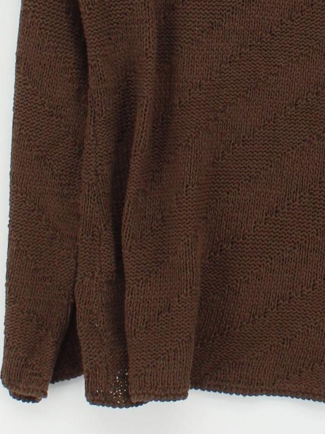Monsoon Women's Jumper UK 14 Brown Acrylic with Cotton Pullover New with tags - Image 4