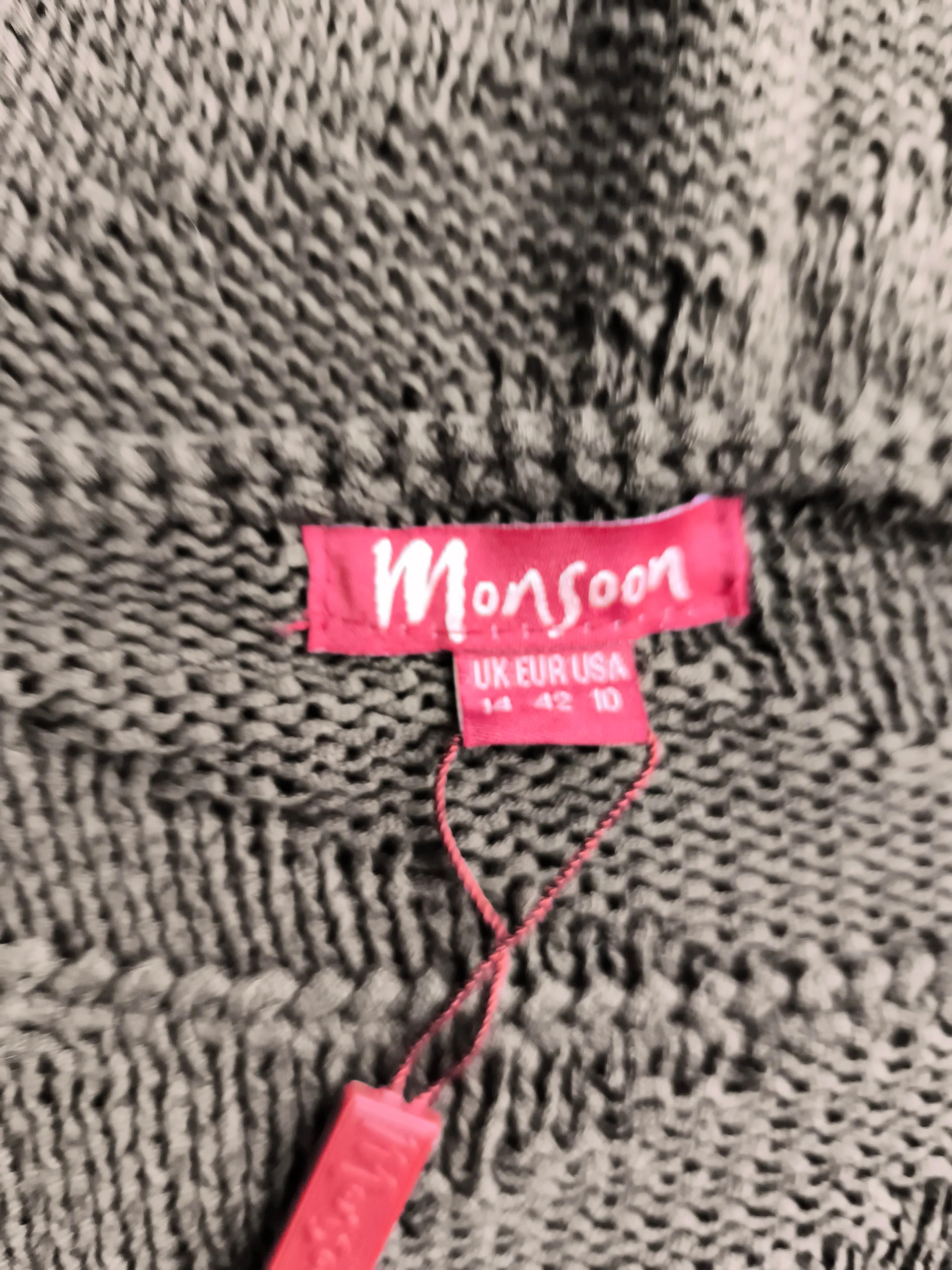 Monsoon Women's Jumper UK 14 Brown Acrylic with Cotton Pullover New with tags - Image 5