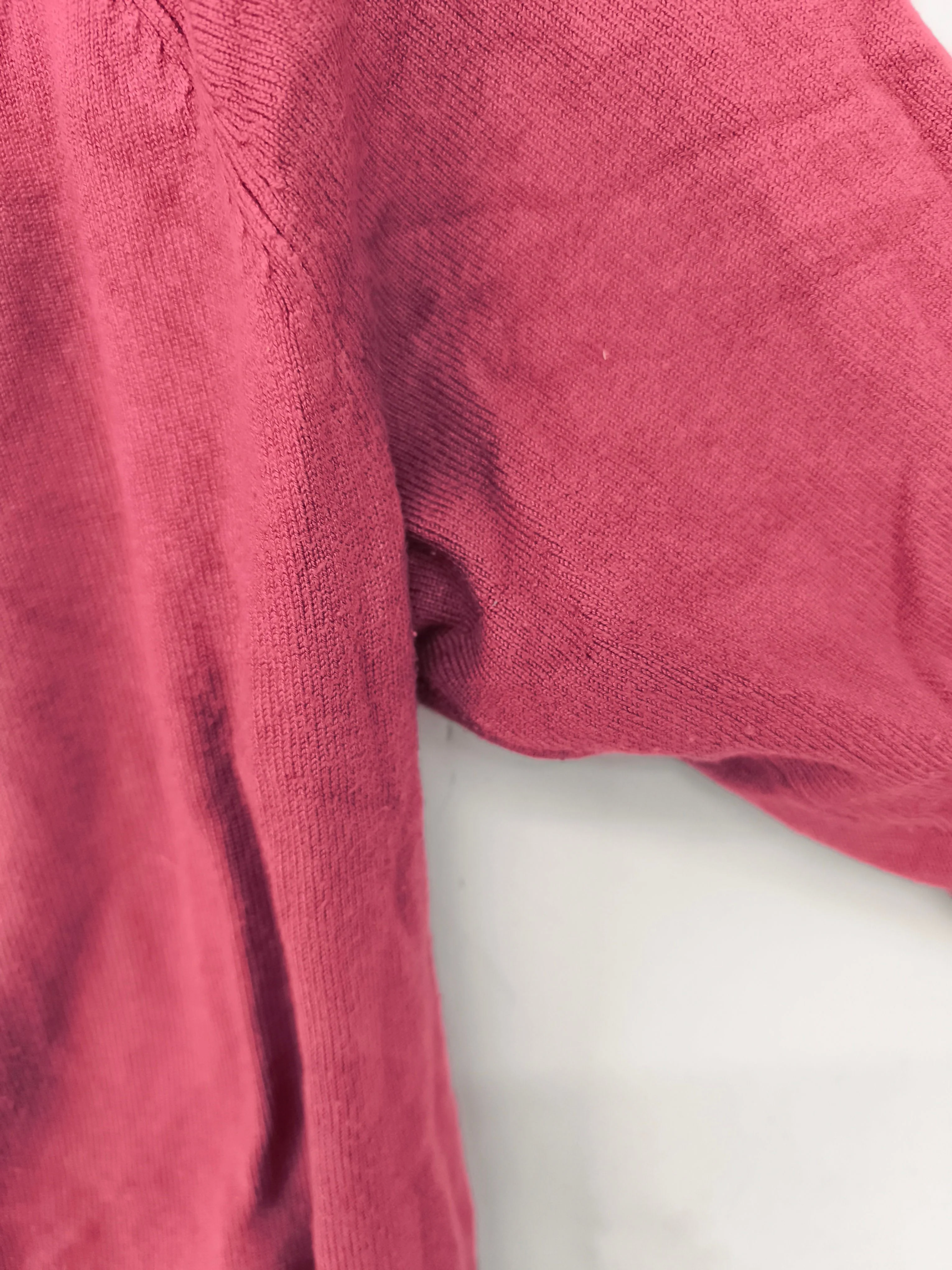 Monsoon Women's Jumper UK 14 Purple Viscose with Nylon V-Neck Pullover - Image 5