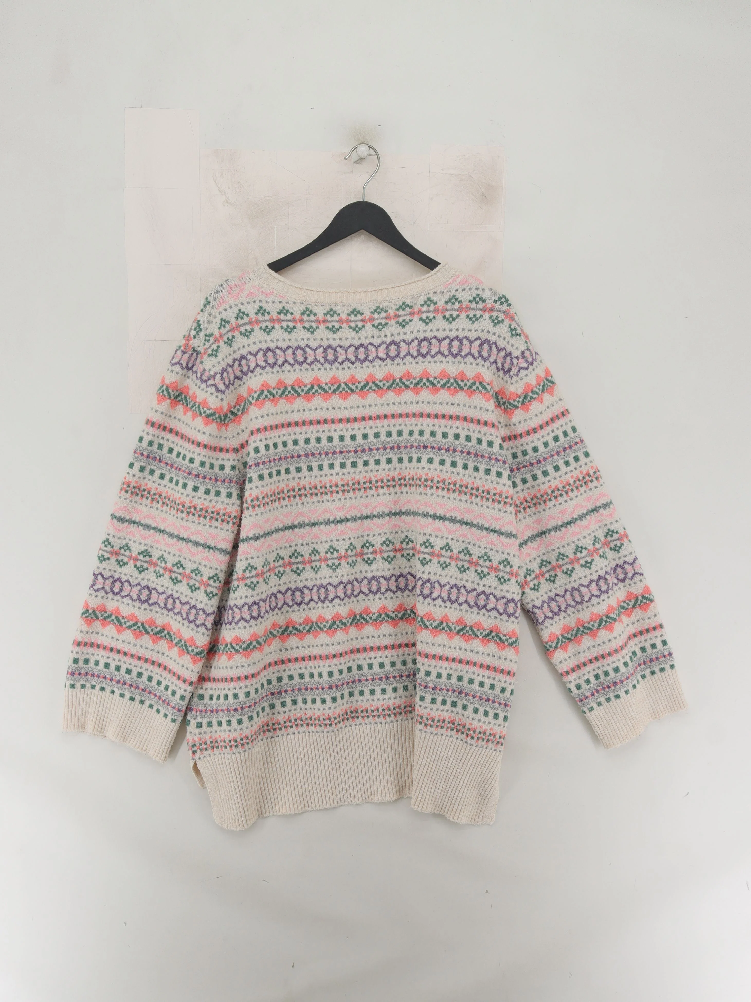 Monsoon Women's Jumper XL Cream Polyester with Acrylic, Elastane Pullover - Image 2