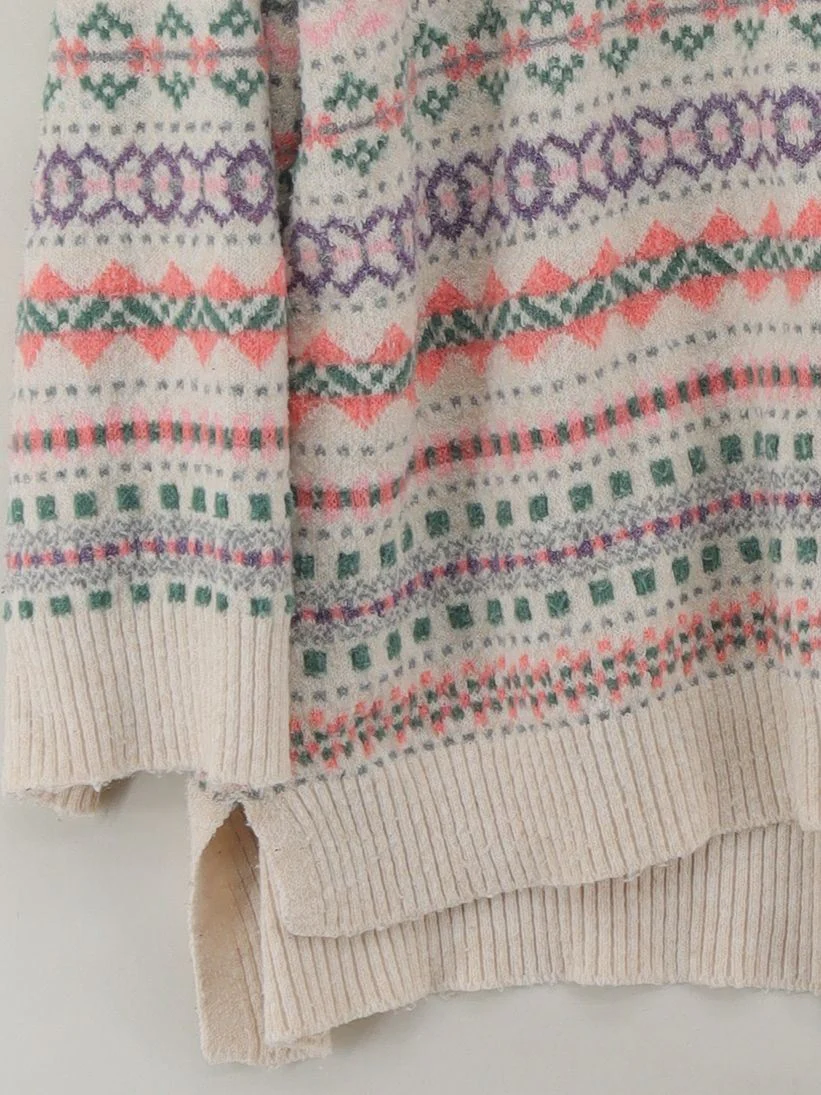 Monsoon Women's Jumper XL Cream Polyester with Acrylic, Elastane Pullover - Image 4
