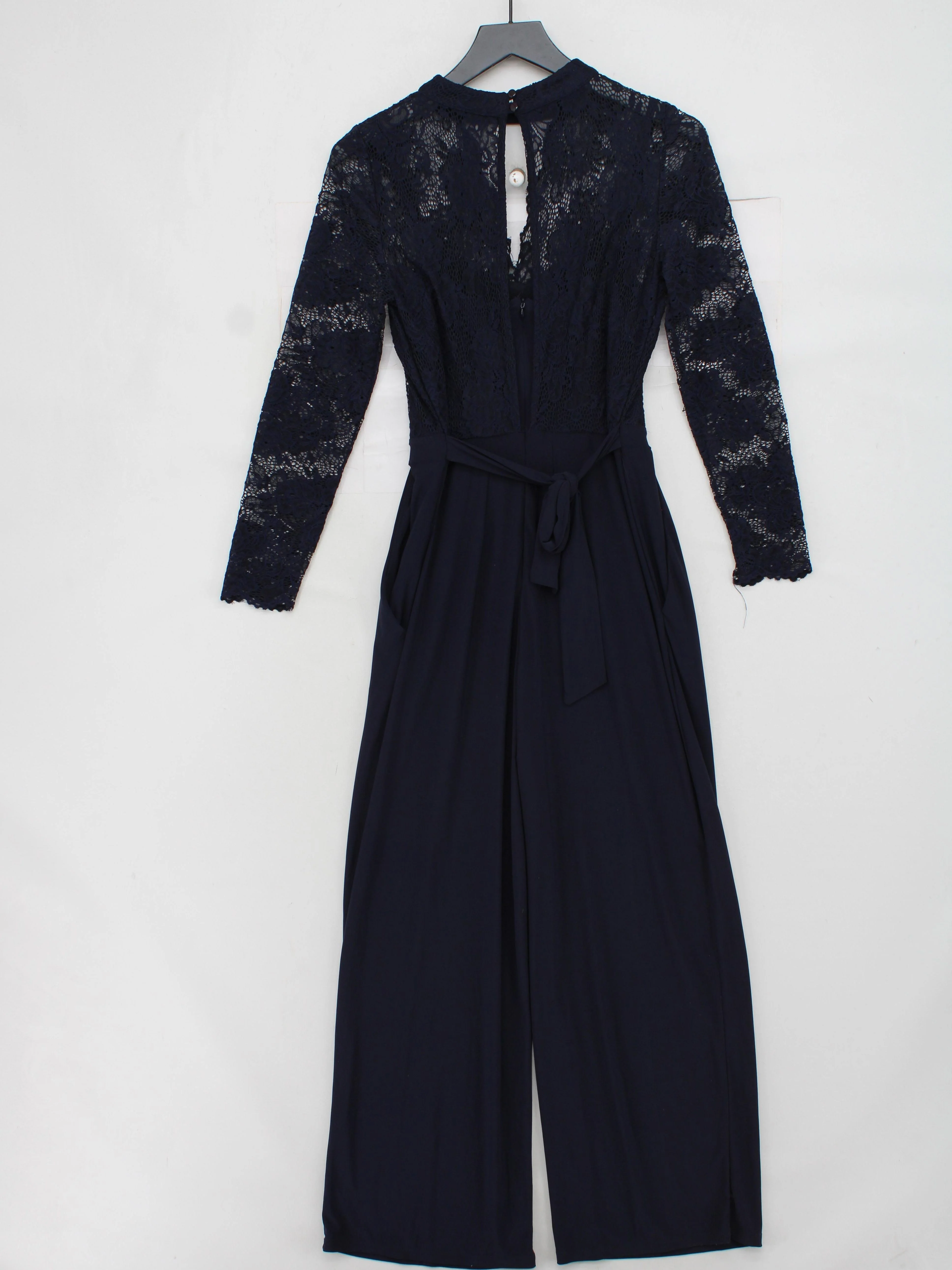 Monsoon Women's Jumpsuit UK 12 Blue Polyester with Elastane, Polyamide Jumpsuit - Image 2
