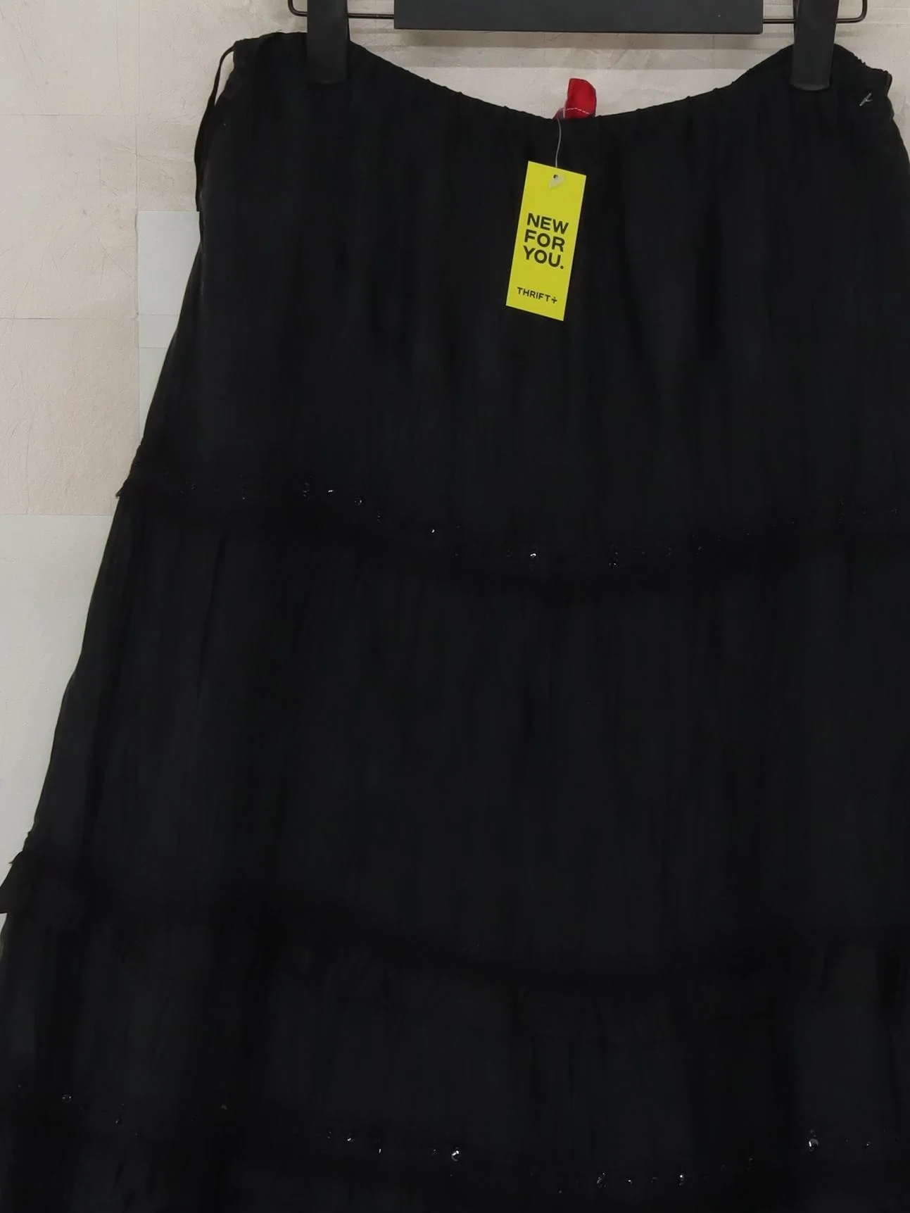 Monsoon Women's Maxi Skirt UK 12 Black 100% Silk Long Maxi - Image 3