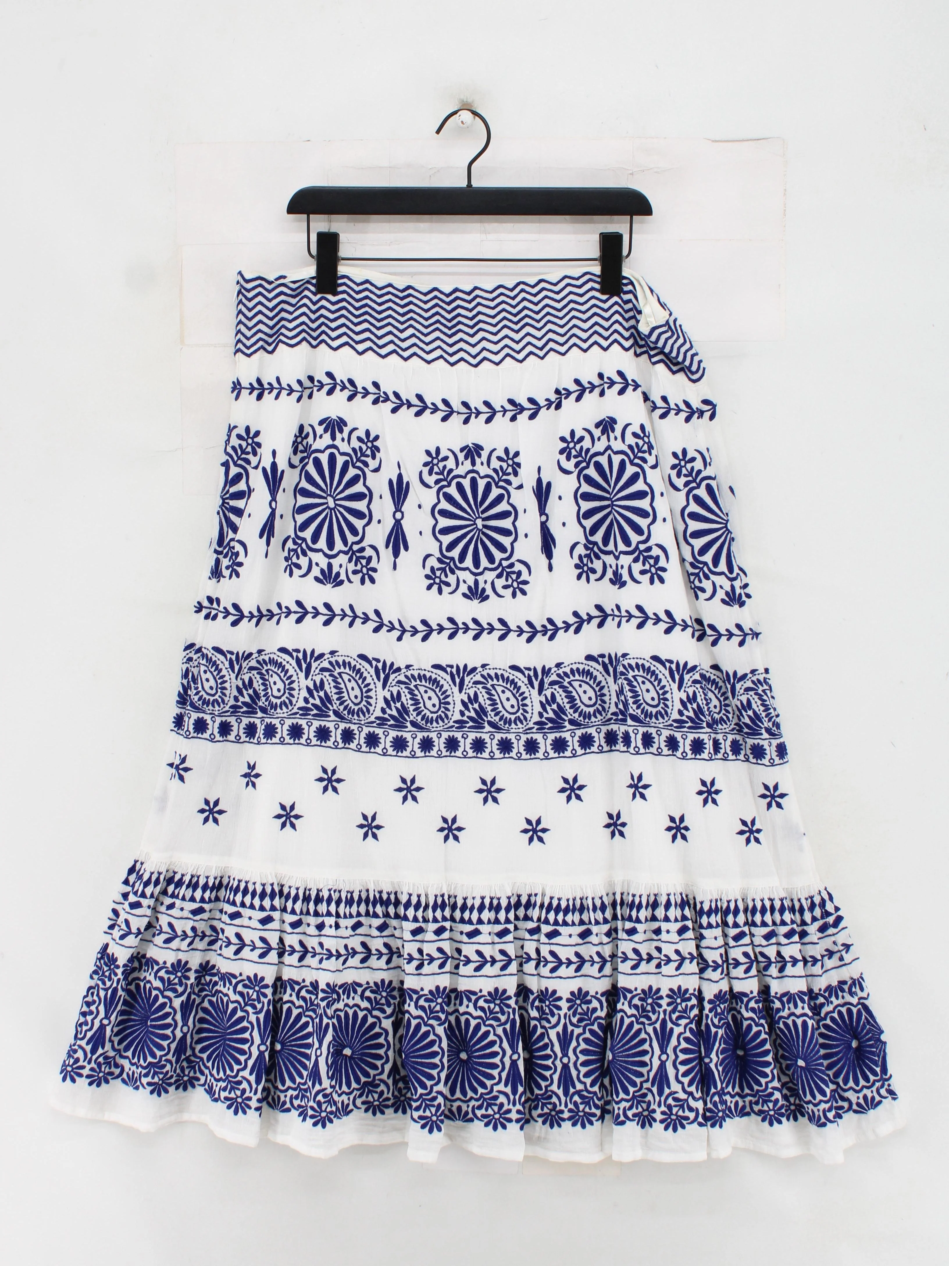Monsoon Women's Maxi Skirt UK 18 Multi 100% Cotton Long Maxi - Image 2