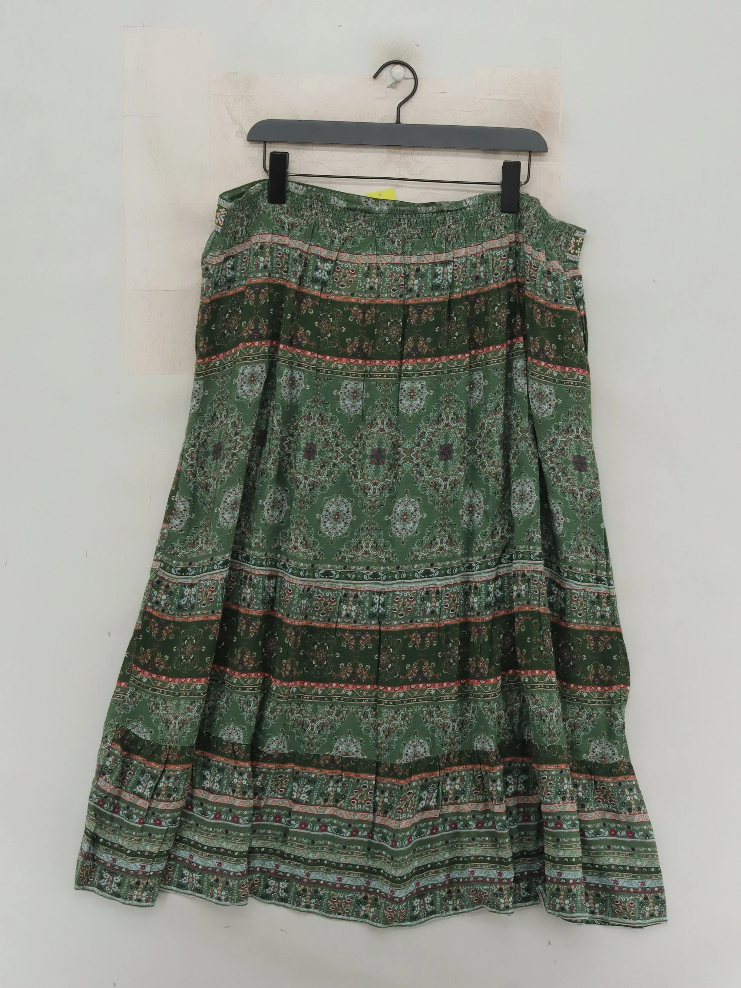 Monsoon Women's Maxi Skirt XL Green 100% Viscose Long Maxi - Image 2