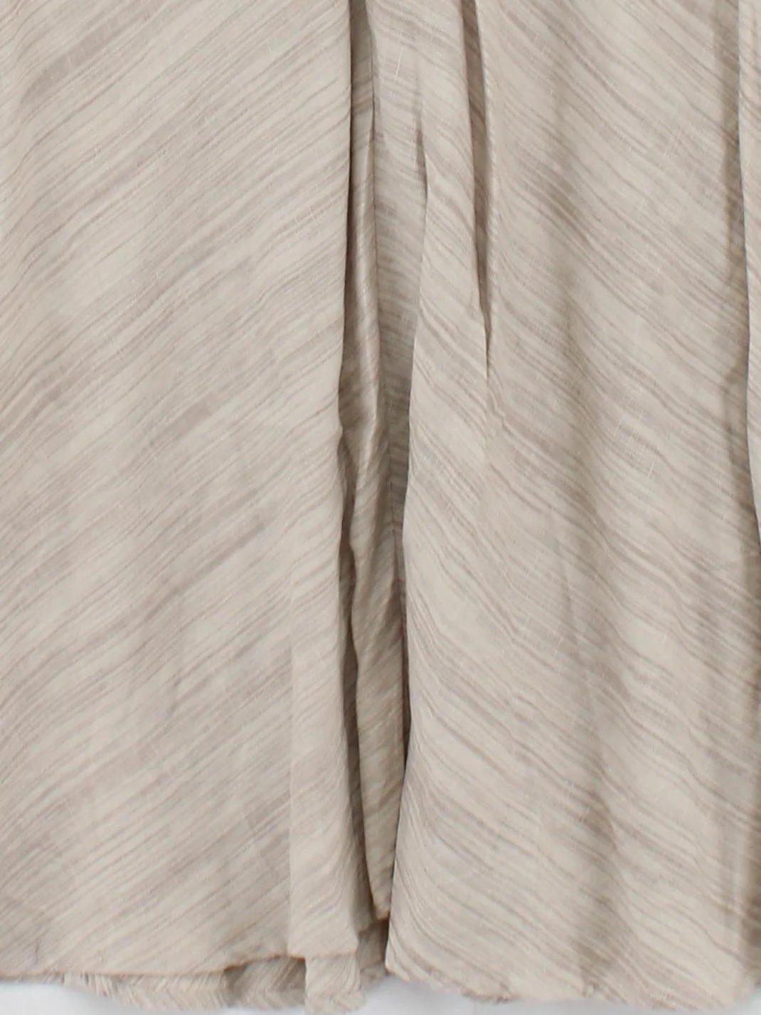Monsoon Women's Midi Skirt L Cream 100% Linen Midi A-Line - Image 4