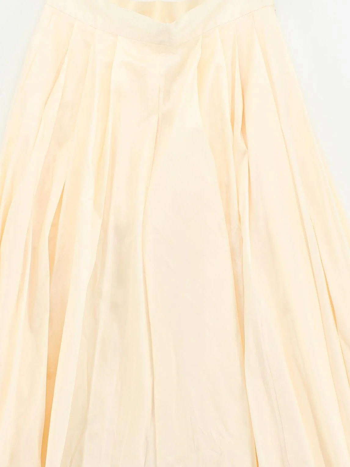 Monsoon Women's Midi Skirt UK 10 Cream Polyester with Polyester Midi Pleated - Image 3