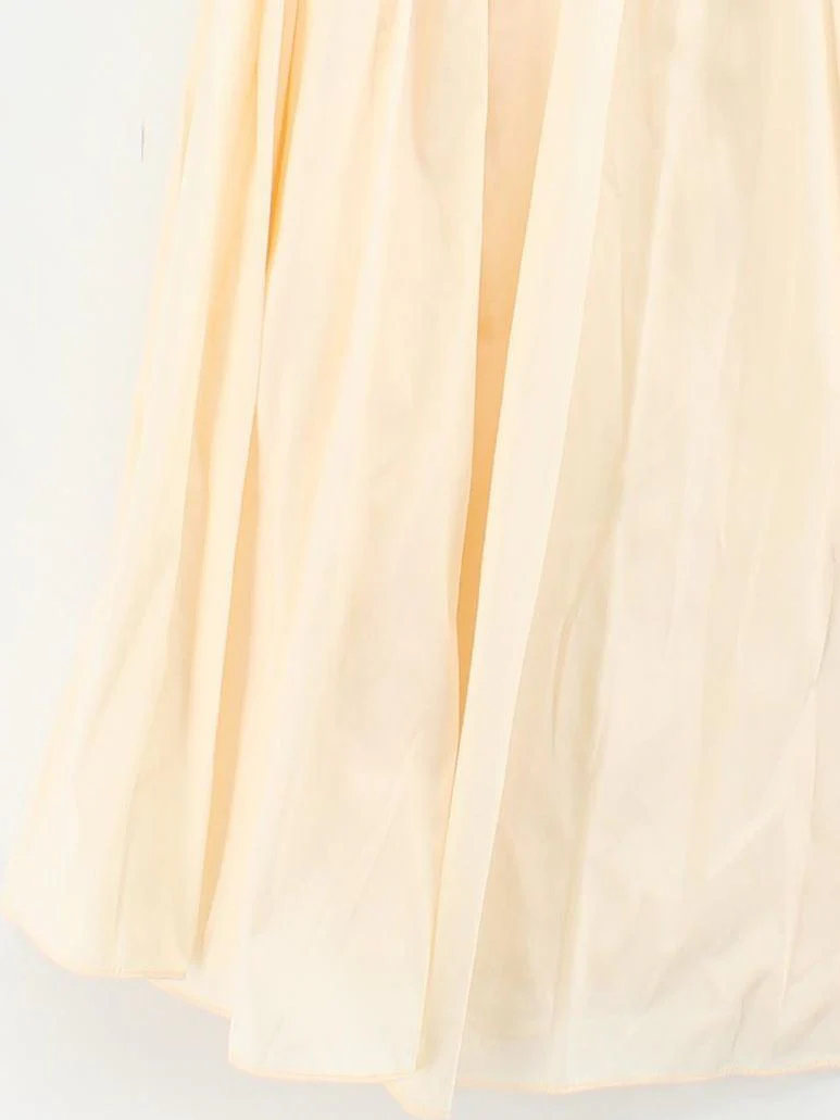 Monsoon Women's Midi Skirt UK 10 Cream Polyester with Polyester Midi Pleated - Image 4