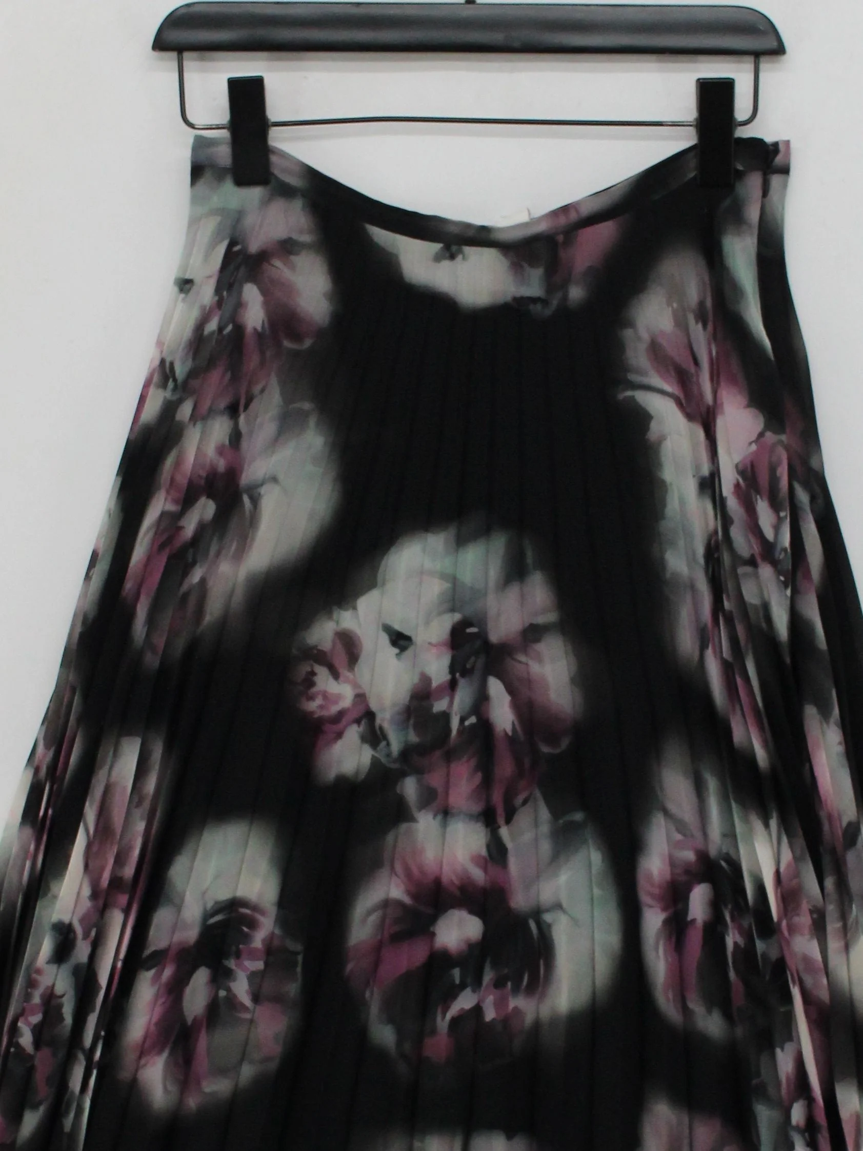 Monsoon Women's Midi Skirt UK 10 Multi Floral 100% Polyester Midi Pleated - Image 3