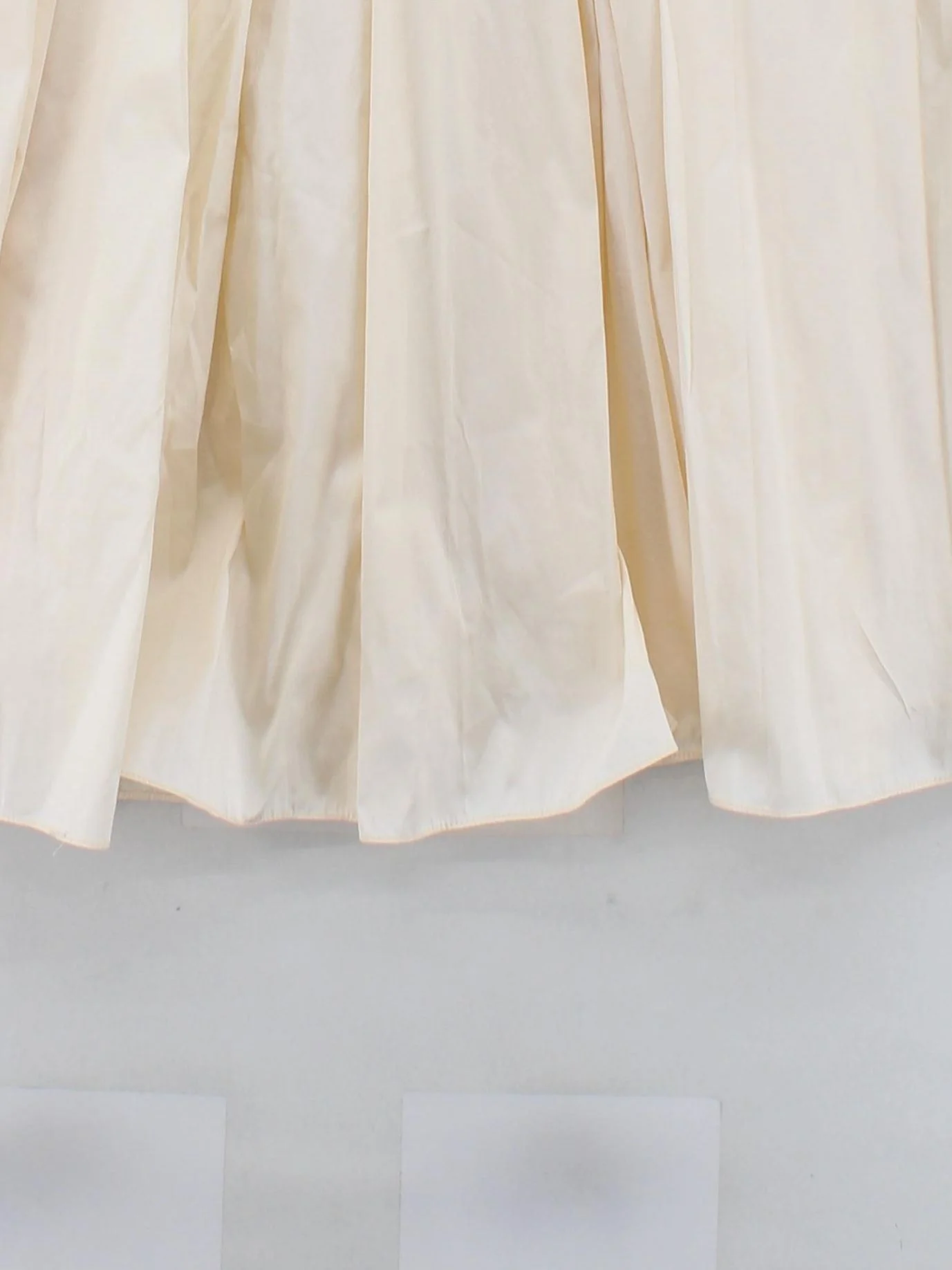 Monsoon Women's Midi Skirt UK 22 Cream 100% Polyester Midi Pleated - Image 4