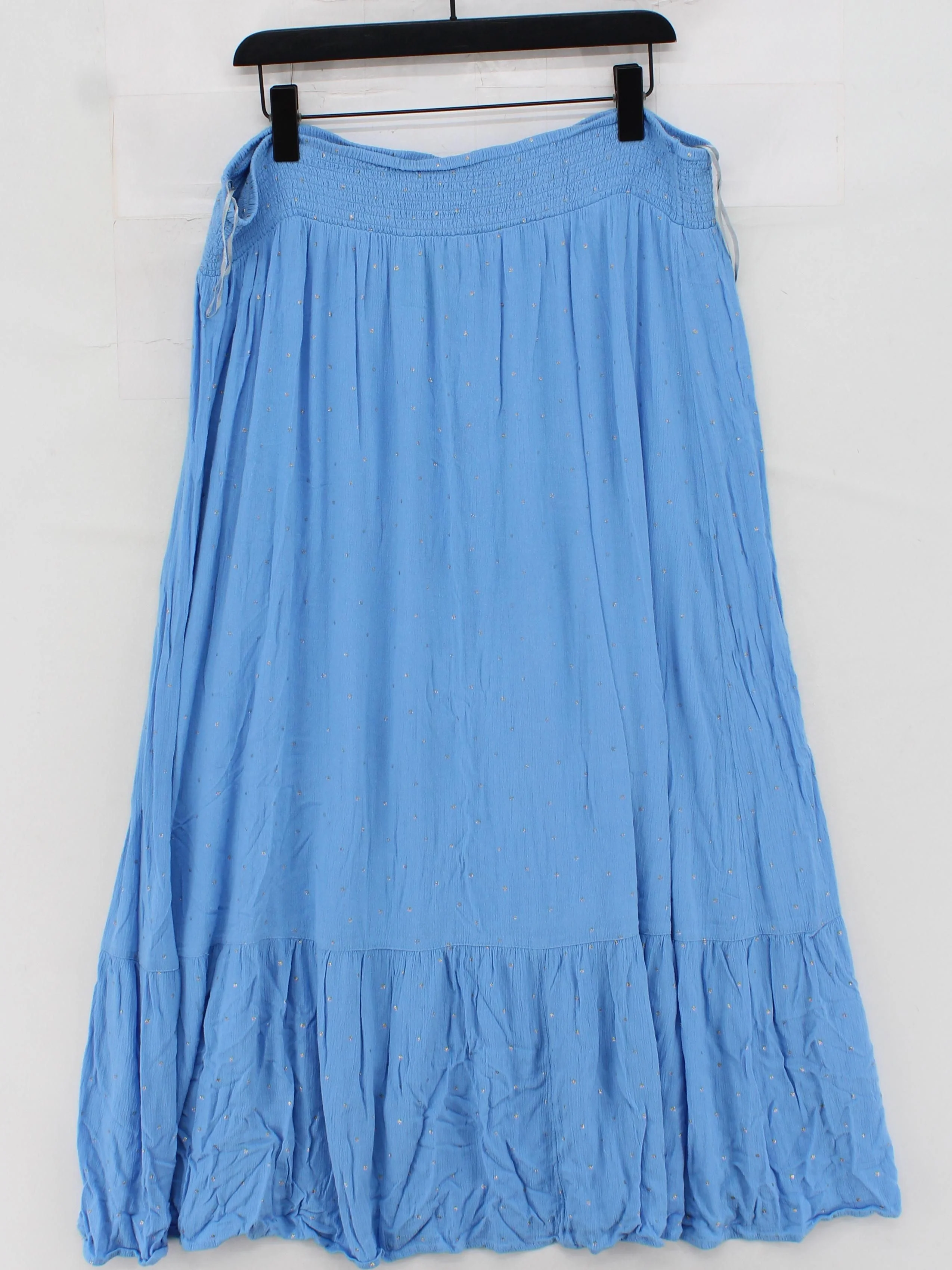 Monsoon Women's Midi Skirt XL Blue 100% Viscose Midi A-Line - Image 2