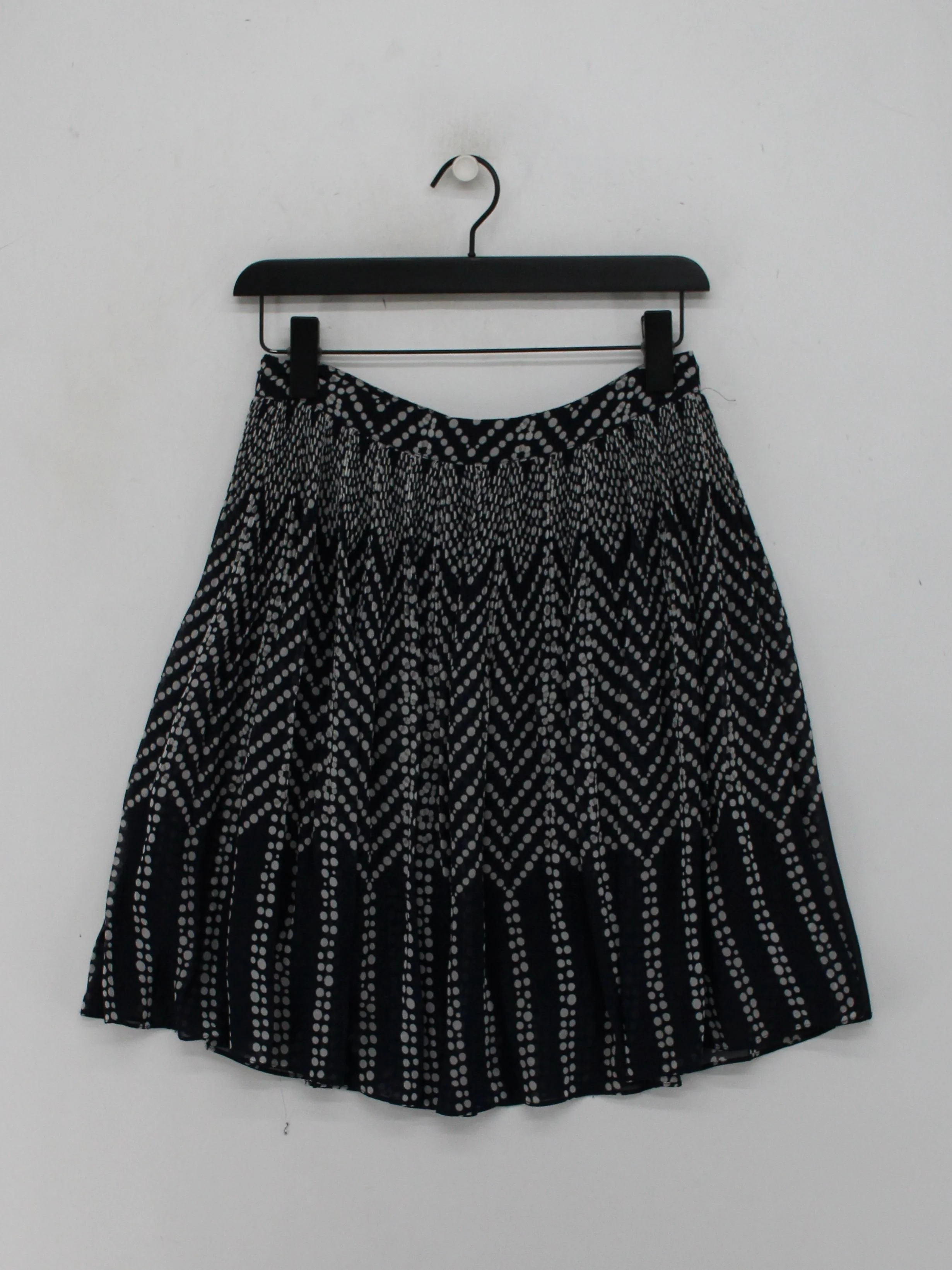 Monsoon Women's Mini Skirt UK 10 Blue Polkadot Polyester with Viscose Short Mini - Image 2