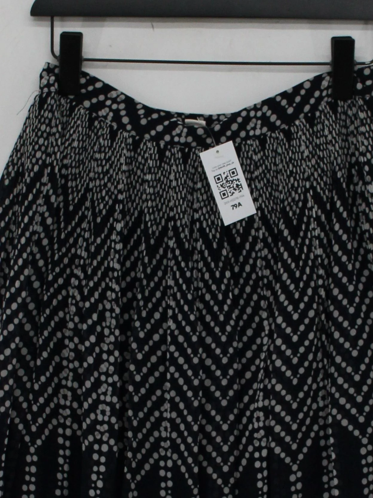 Monsoon Women's Mini Skirt UK 10 Blue Polkadot Polyester with Viscose Short Mini - Image 3