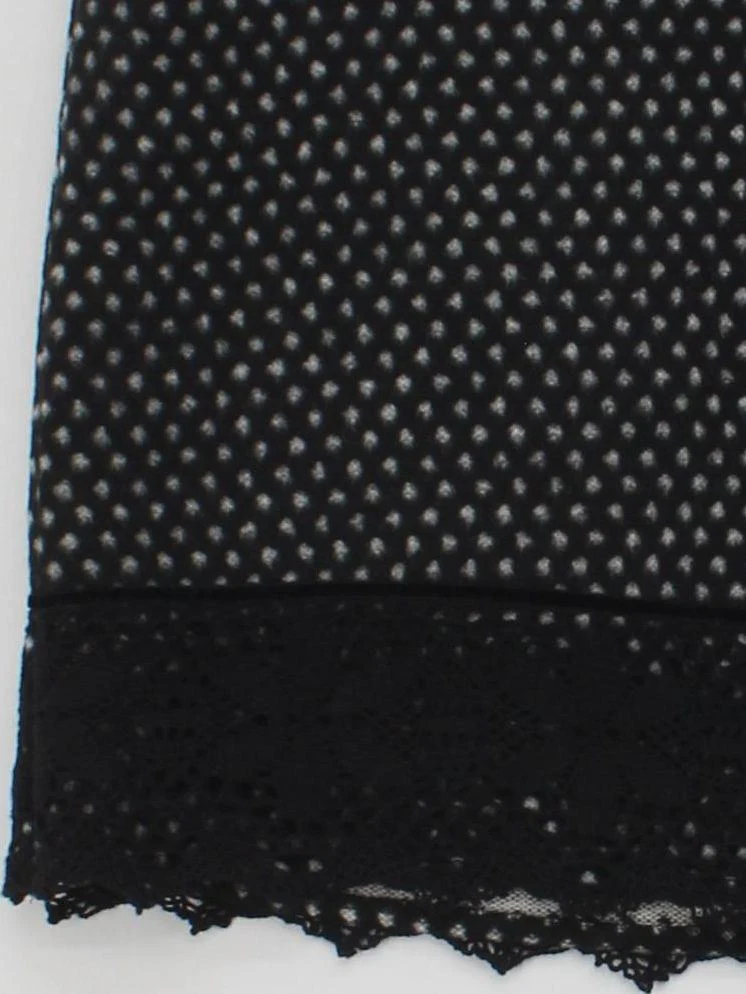 Monsoon Women's Mini Skirt UK 14 Black Polkadot Wool with Polyester Short Mini - Image 4