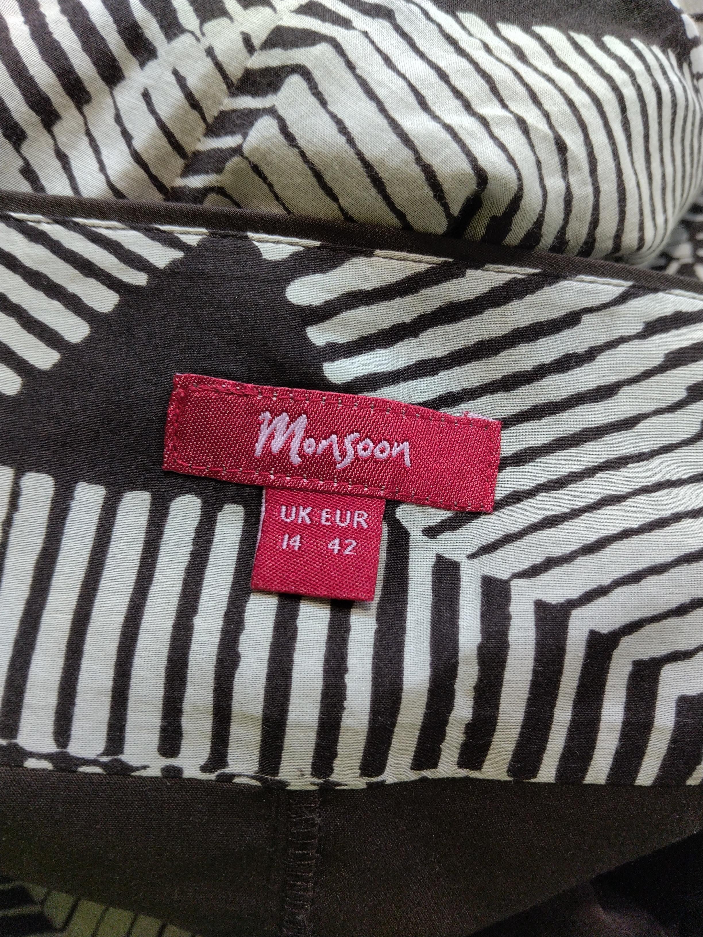 Monsoon Women's Mini Skirt UK 14 Multi Cotton with Silk, Polyester Mini - Image 5