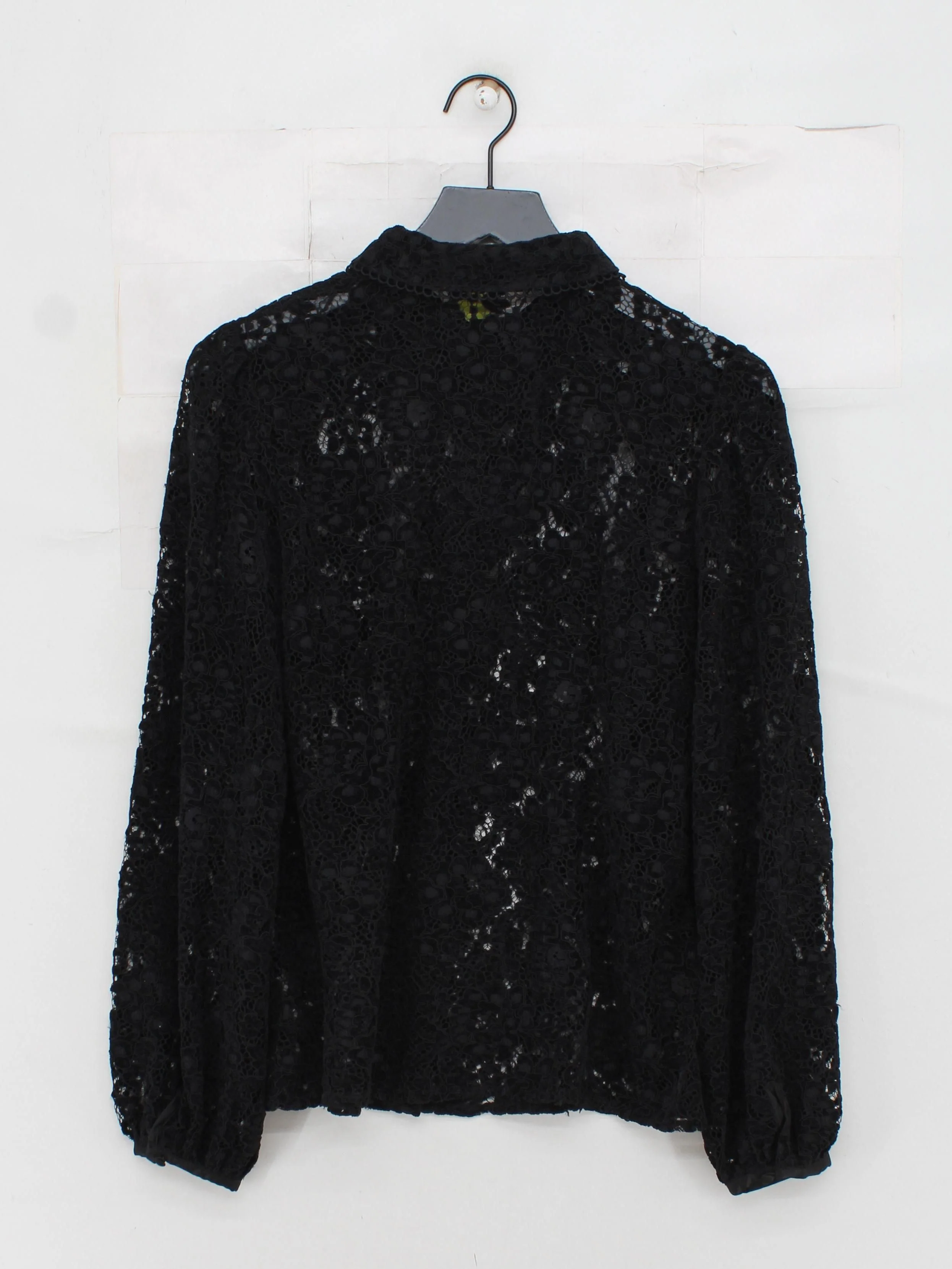 Monsoon Women's Shirt UK 14 Black 100% Polyester Long Sleeve Collared Basic - Image 2