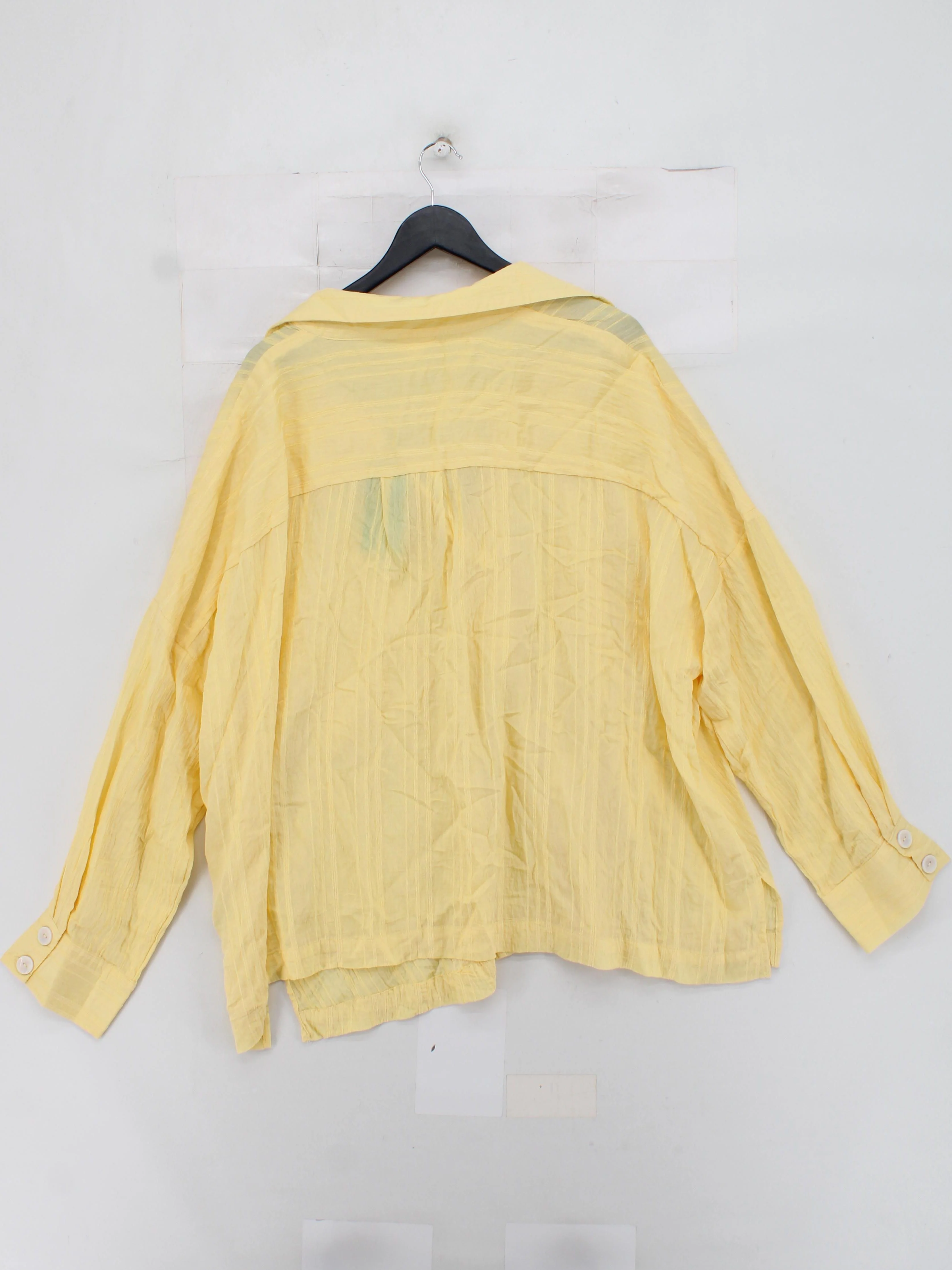 Monsoon Women's Shirt XXL Yellow Viscose with Nylon Basic New with tags - Image 2