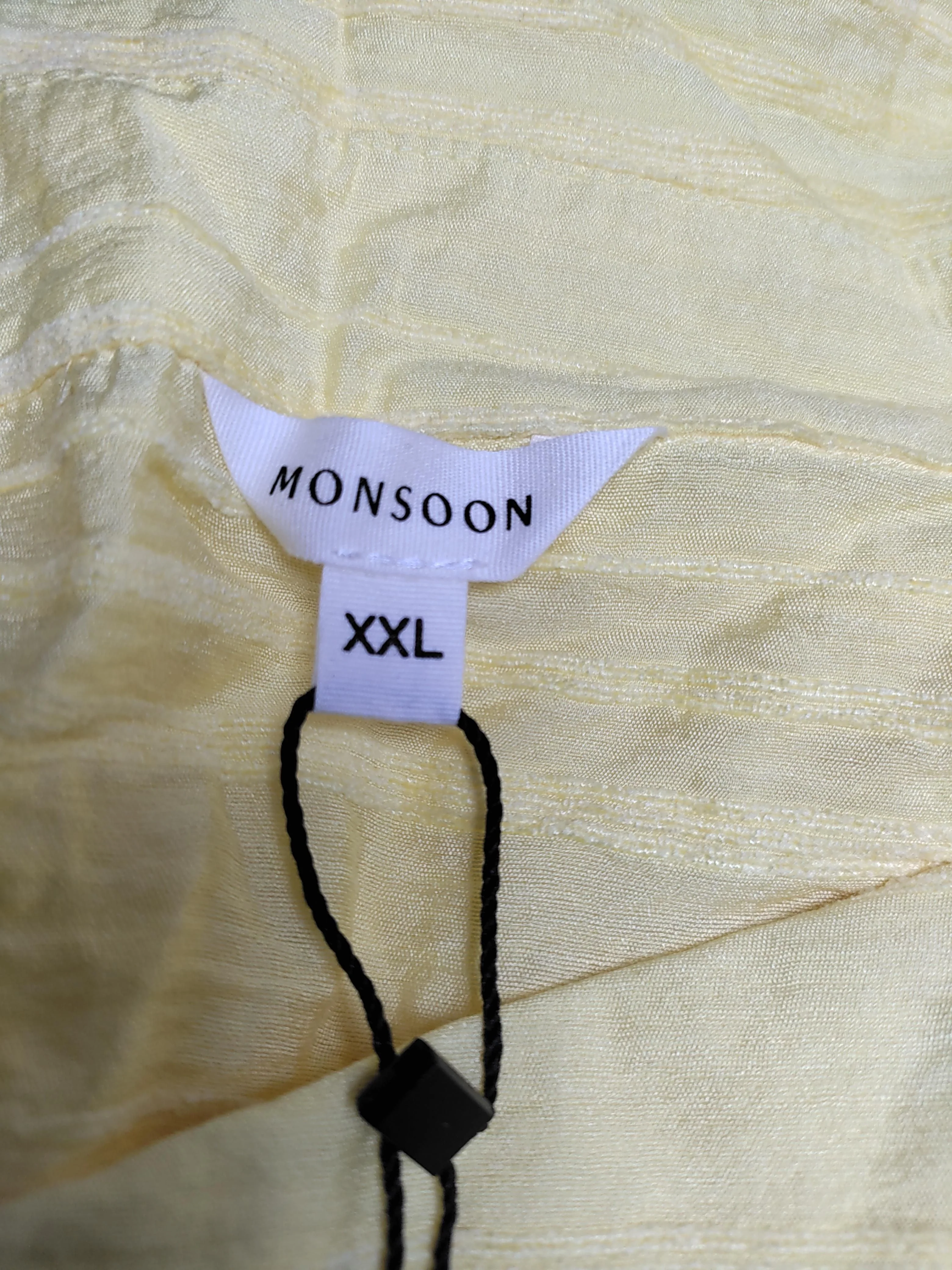 Monsoon Women's Shirt XXL Yellow Viscose with Nylon Basic New with tags - Image 5