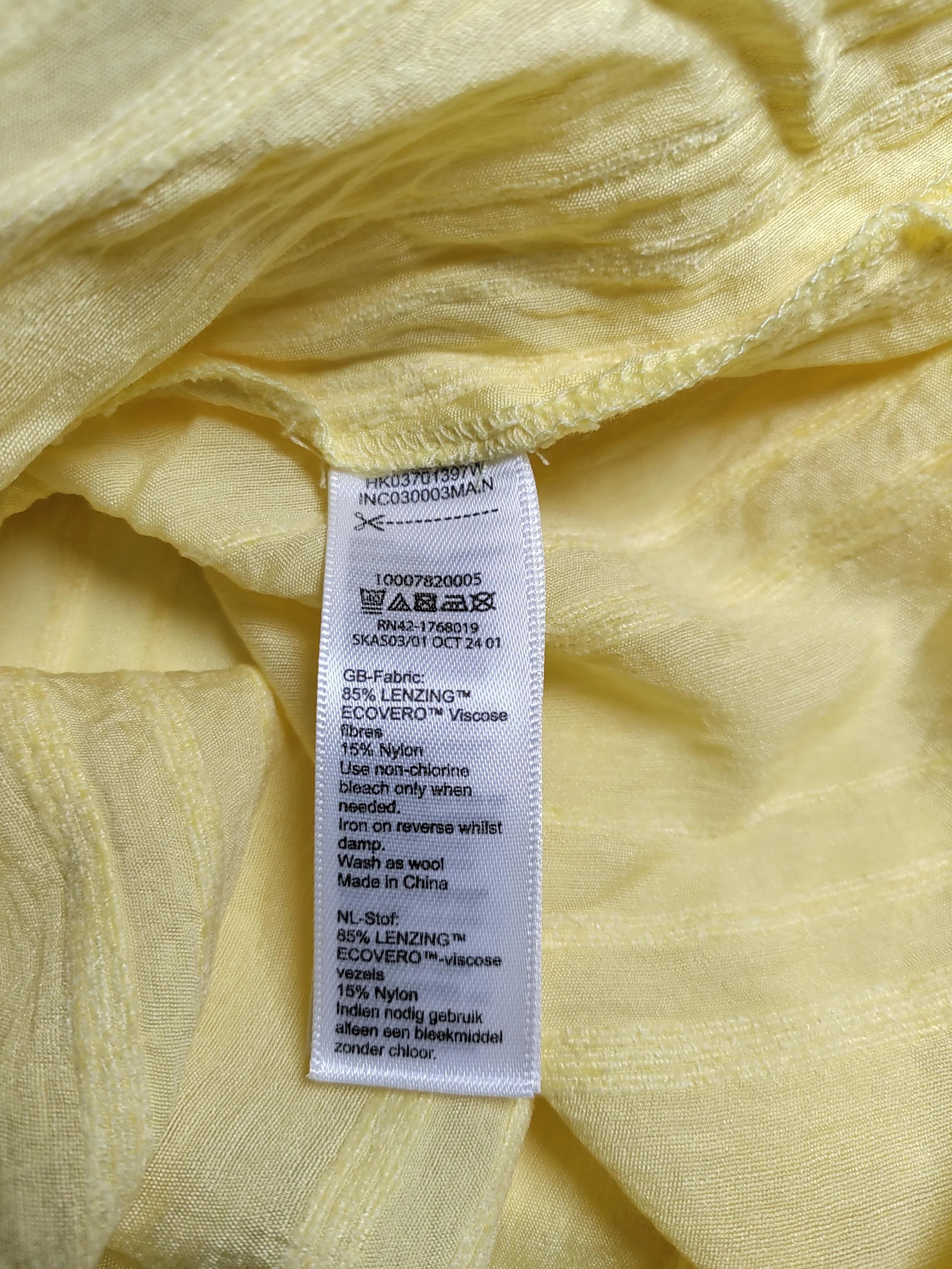 Monsoon Women's Shirt XXL Yellow Viscose with Nylon Basic New with tags - Image 6