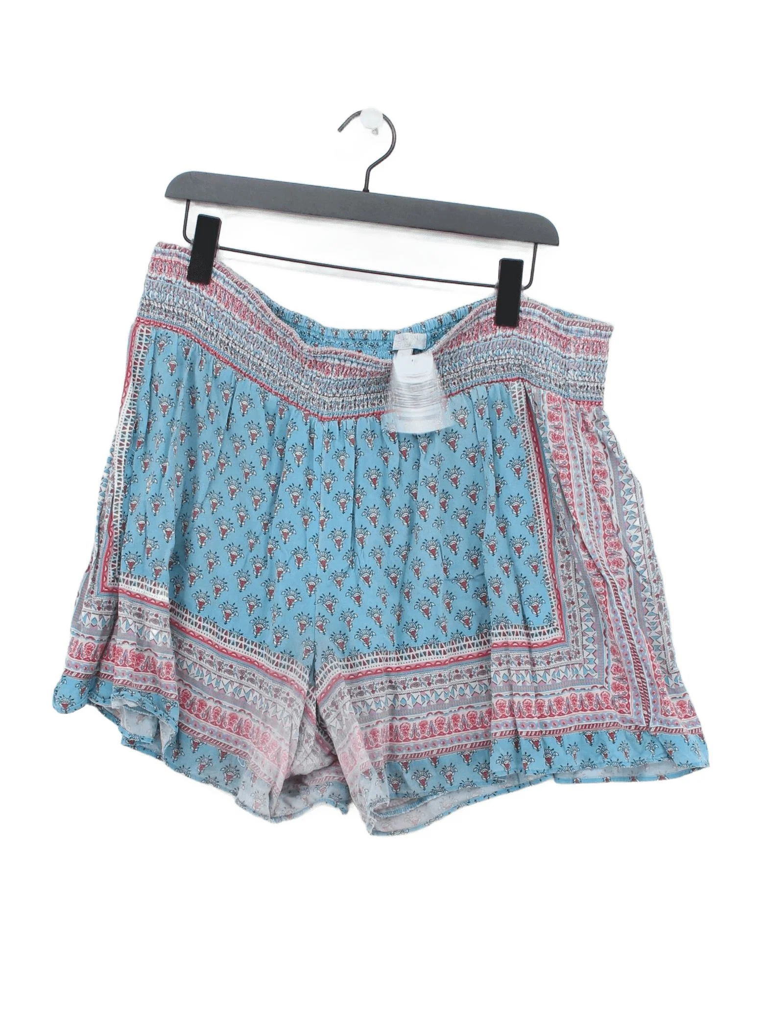 Monsoon Women's Shorts L Blue 100% Viscose Sweat