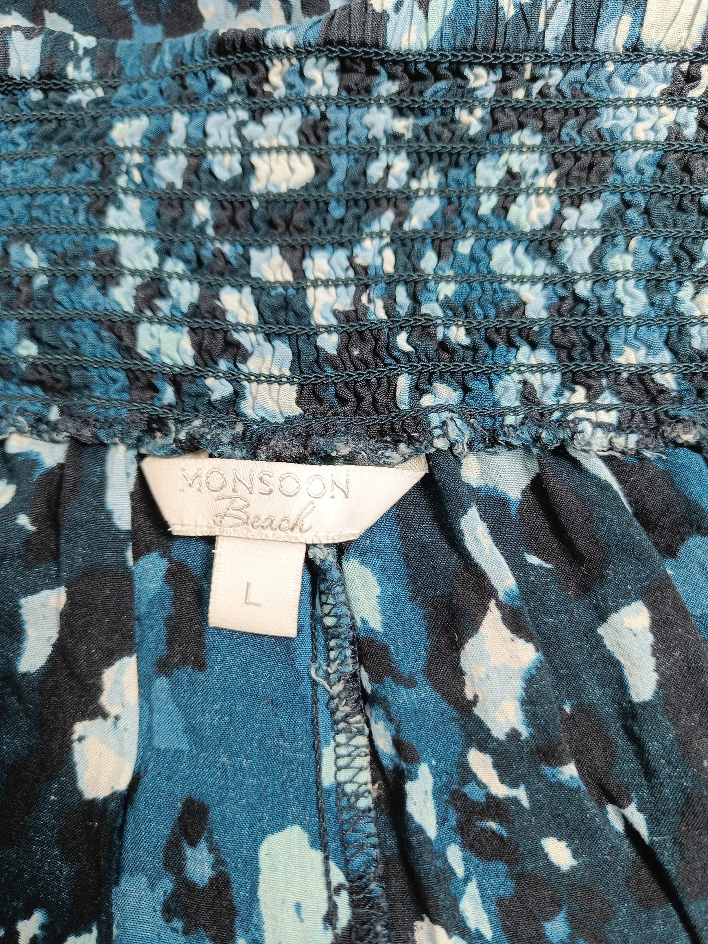 Monsoon Women's Shorts L Blue 100% Viscose Sweat - Image 5