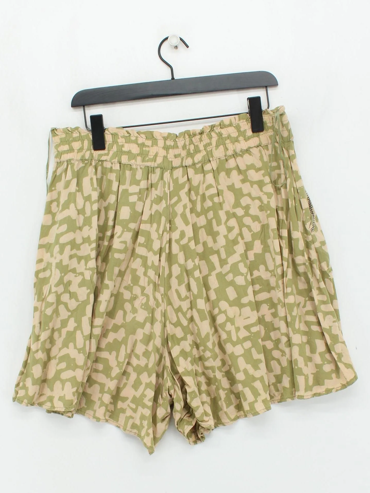 Monsoon Women's Shorts L Green Geometric 100% Viscose Sweat - Image 2