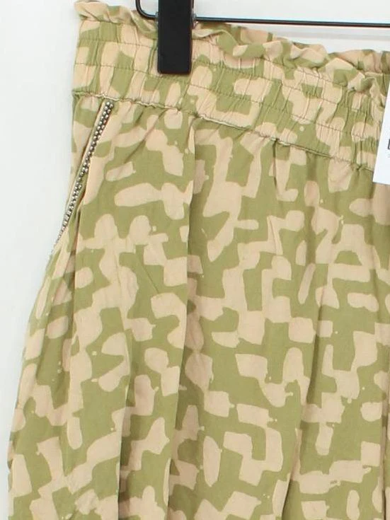 Monsoon Women's Shorts L Green Geometric 100% Viscose Sweat - Image 4